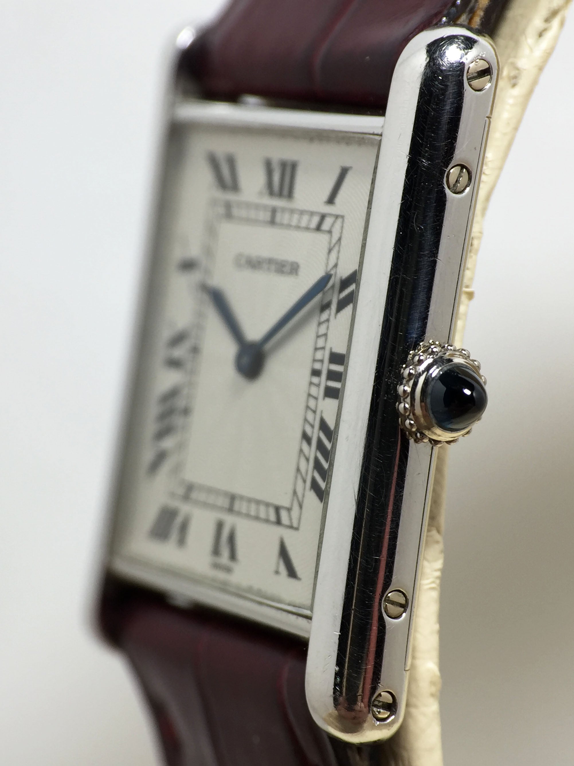 2000 Cartier Tank Louis Platinum Ref. 1601 1