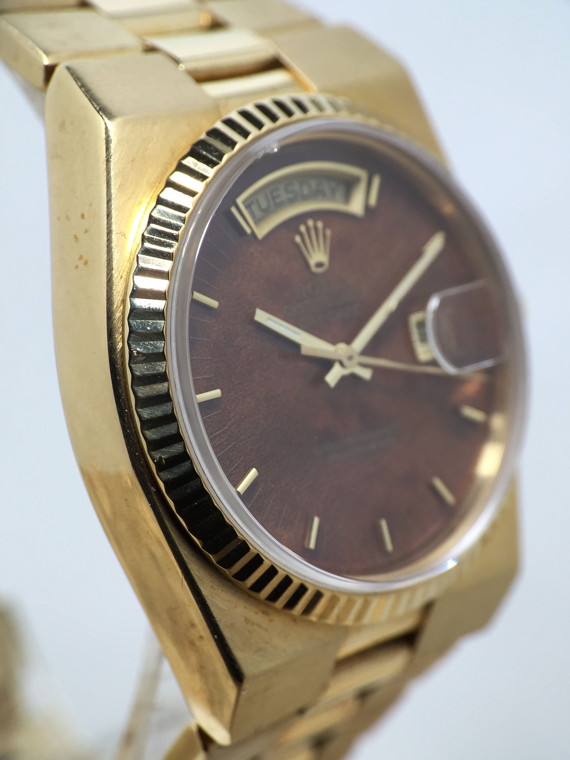 1978 Rolex Oysterquartz Day Date Wood Dial Ref. 19018 (with Papers)