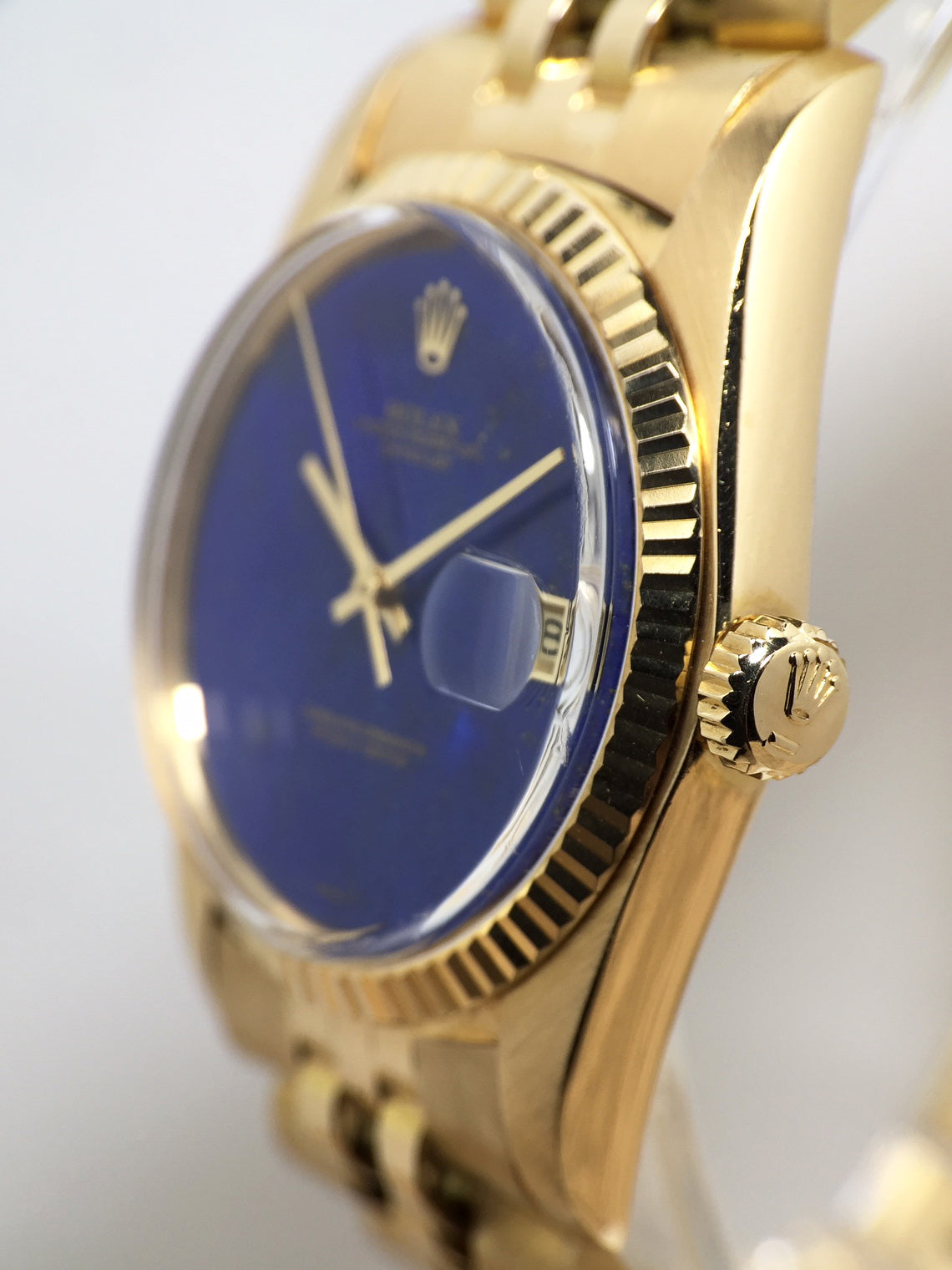 1976 Rolex Datejust Yellow Gold Rare Lapis Dial Ref. 1601