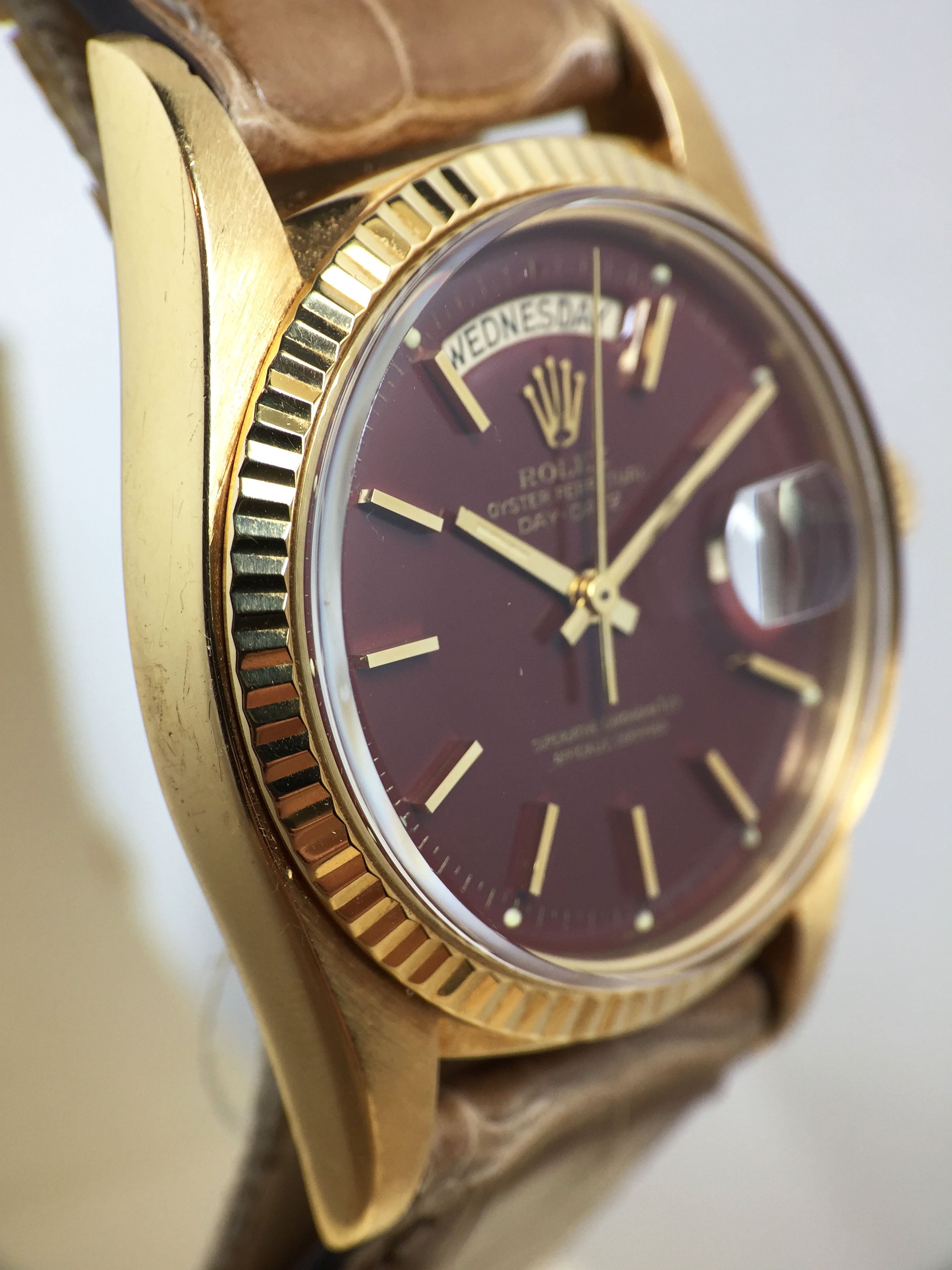 1974 Rolex Day Date Oxblood Stella Ref. 1803 (with Papers)