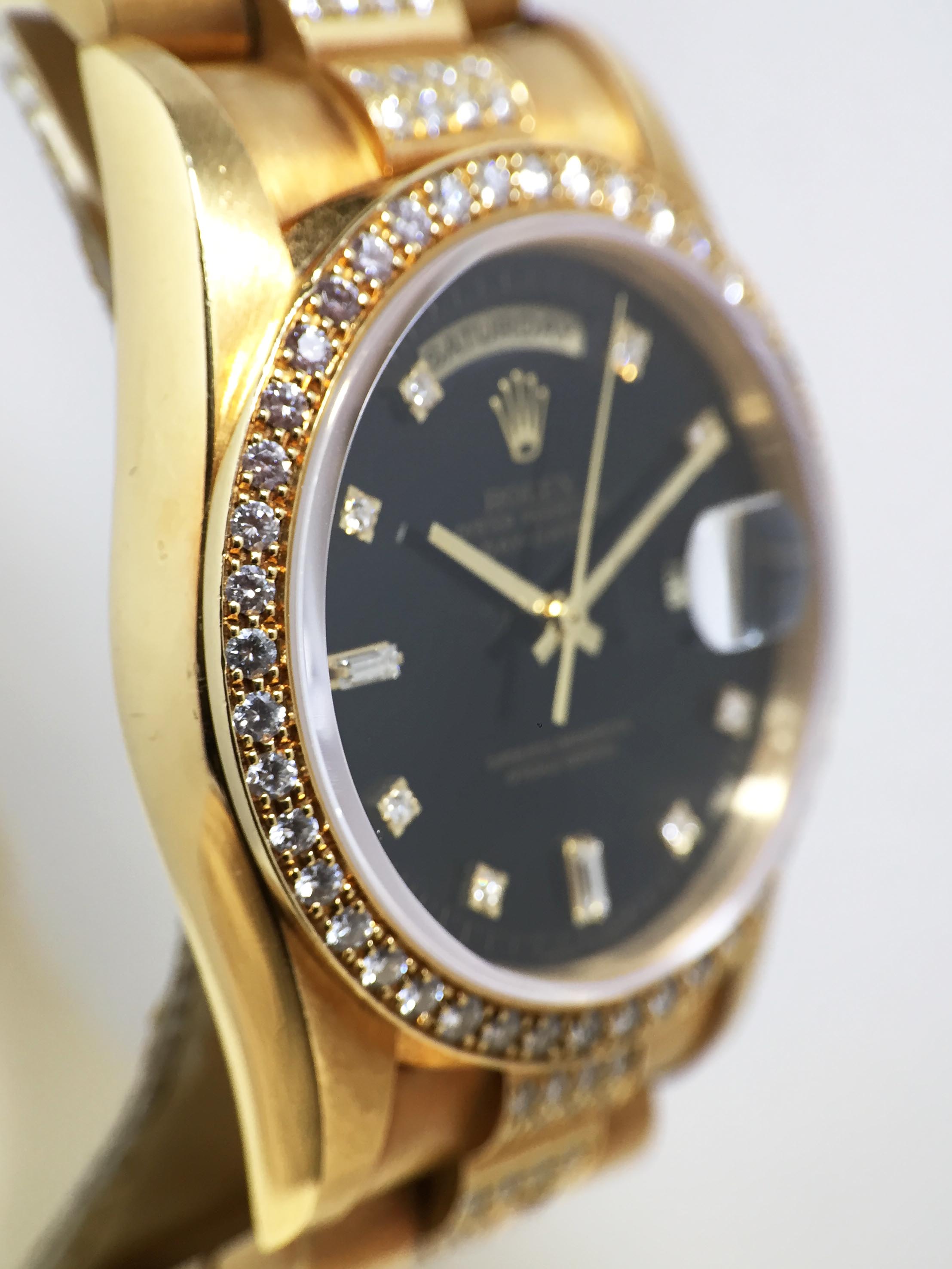 1990 Rolex Day Date with Diamond Bracelet Ref. 18348