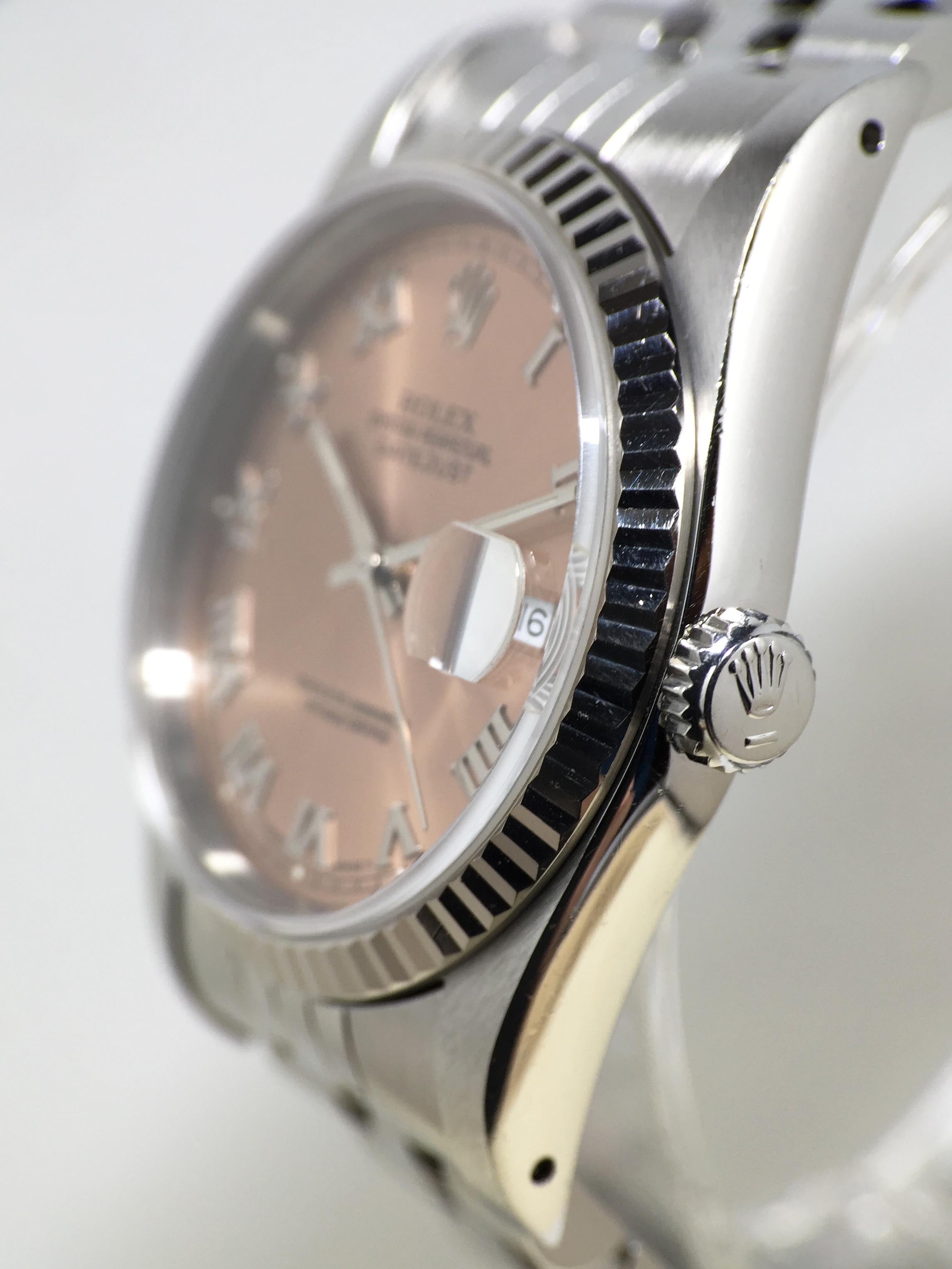 1993 Rolex Datejust St/WG Salmon Dial Ref.  16234