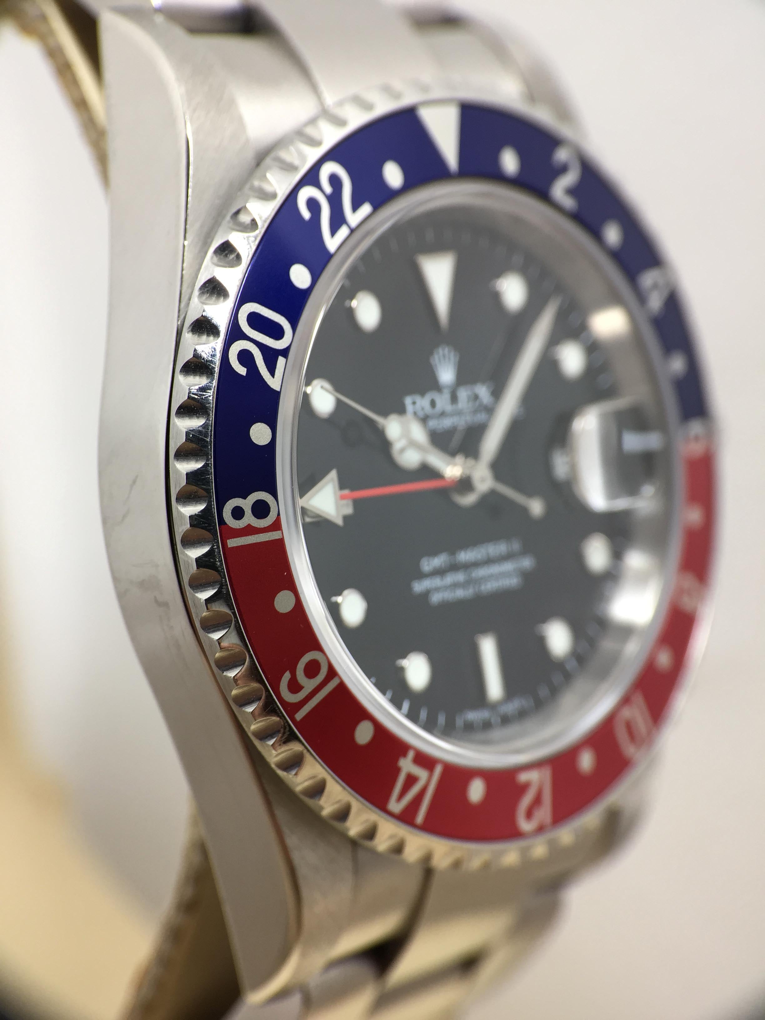 2008 Rolex GMT Master II - Stick Dial 3186 Ref. 16710B (Full Set)