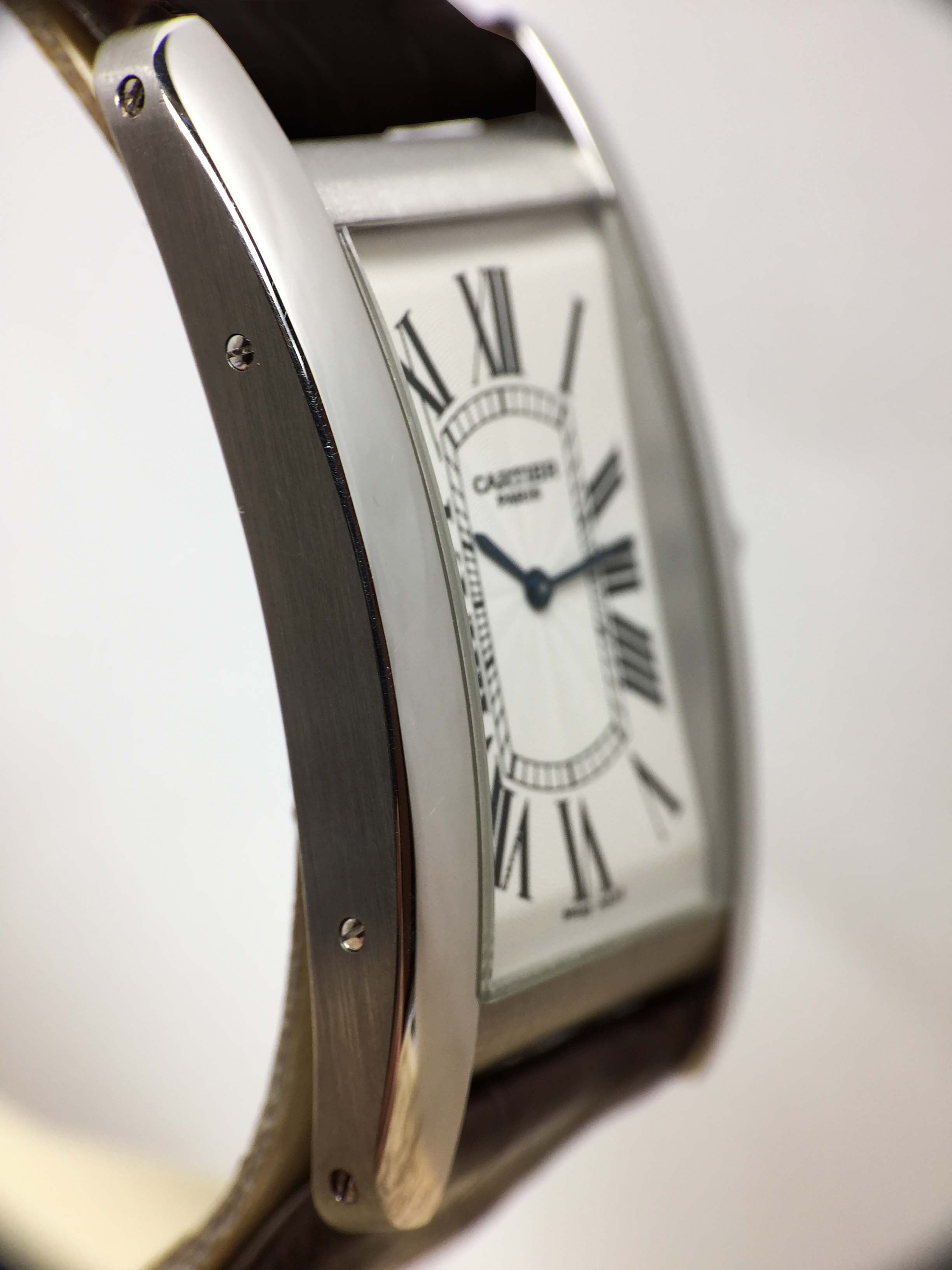 1999 Cartier Tank Platinum XL Ref. W2604351 (Full Set)