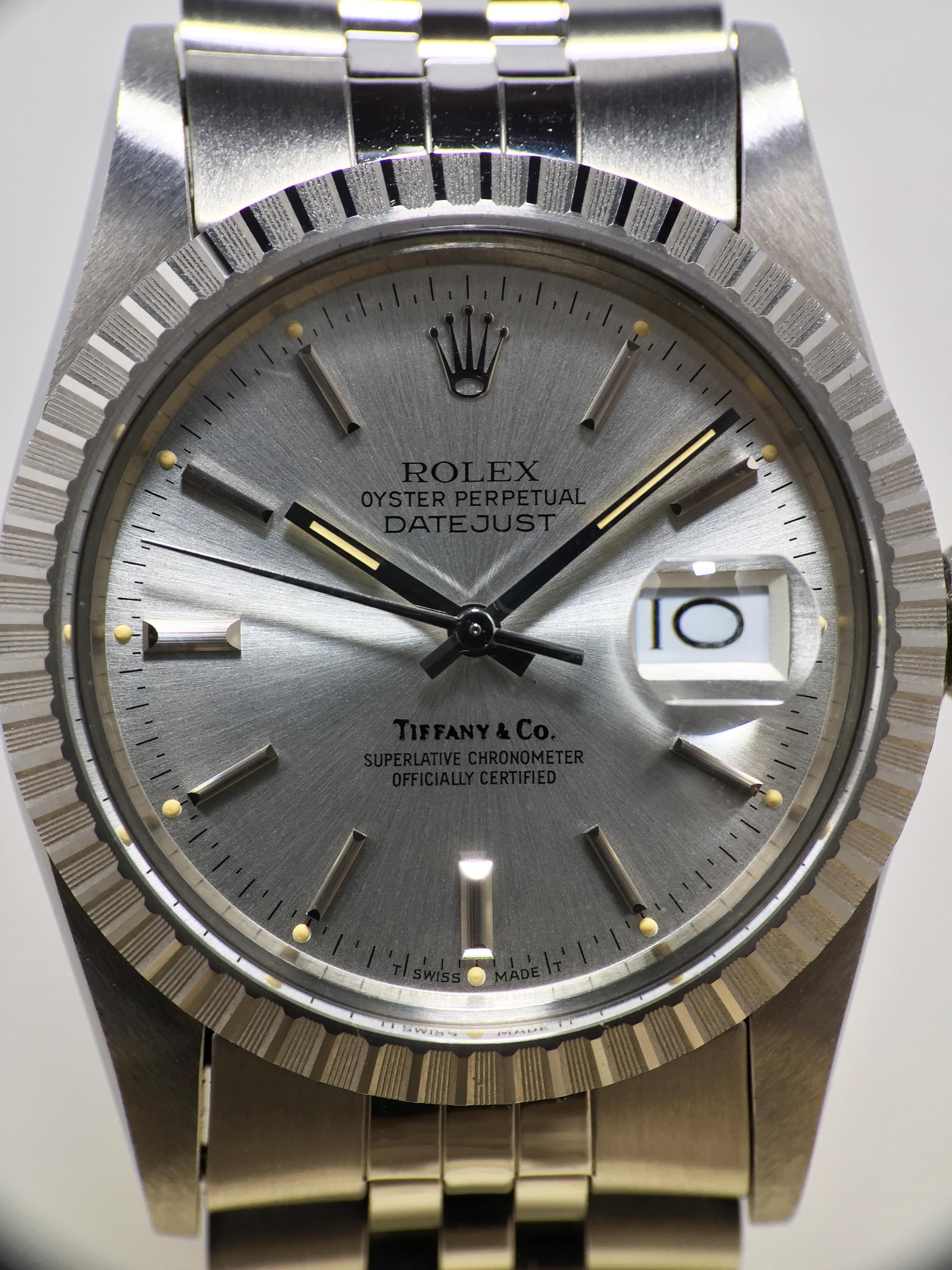 1987 Rolex Datejust NOS Tiffany & Co. Ref. 16030  (Full Set)