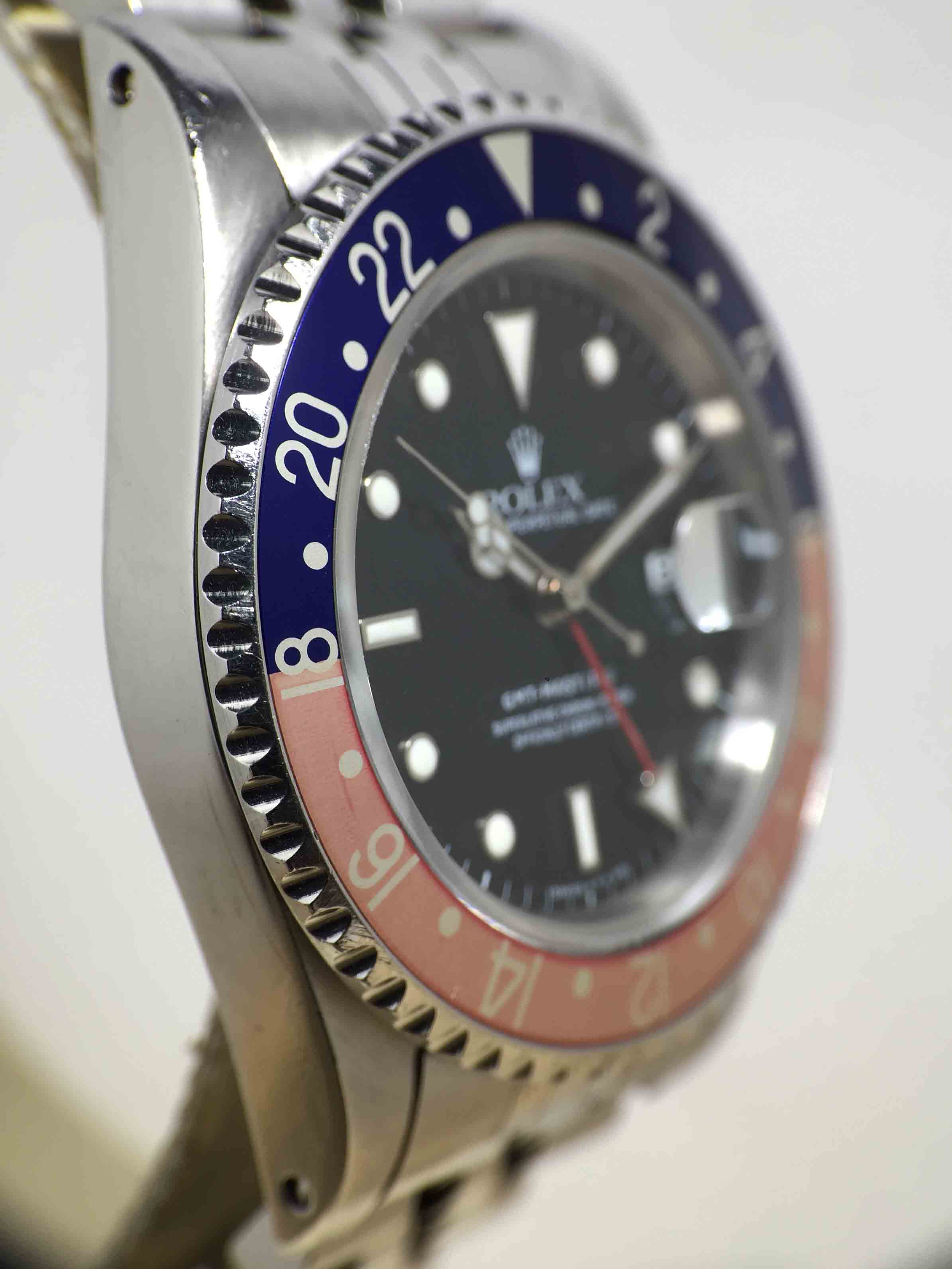 1989 Rolex GMT Master II Pepsi Jubilee Ref. 16710 (Full Set)