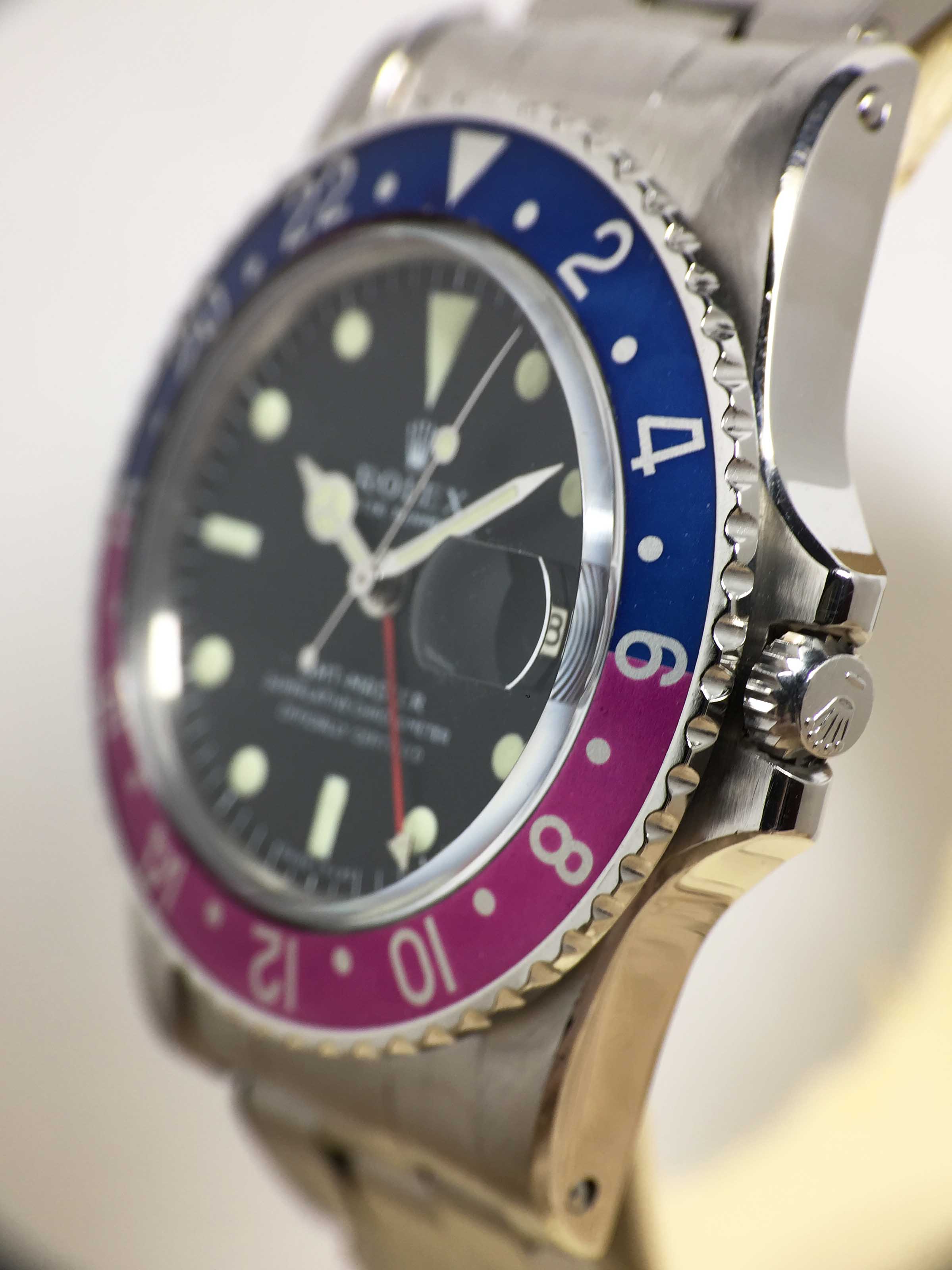 1966 Rolex GMT Master MK 0.5 Fuchsia 'Small GMT Hand' Ref. 1675