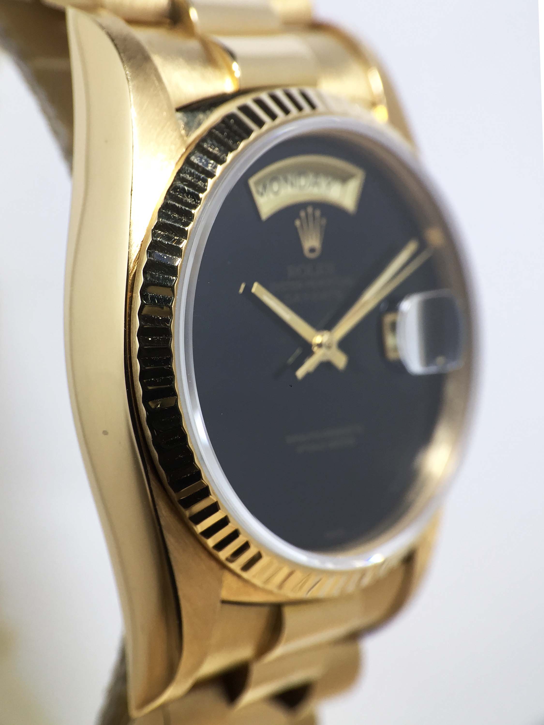 1979 Rolex Day Date Onyx Ref. 18038 (Full Set)