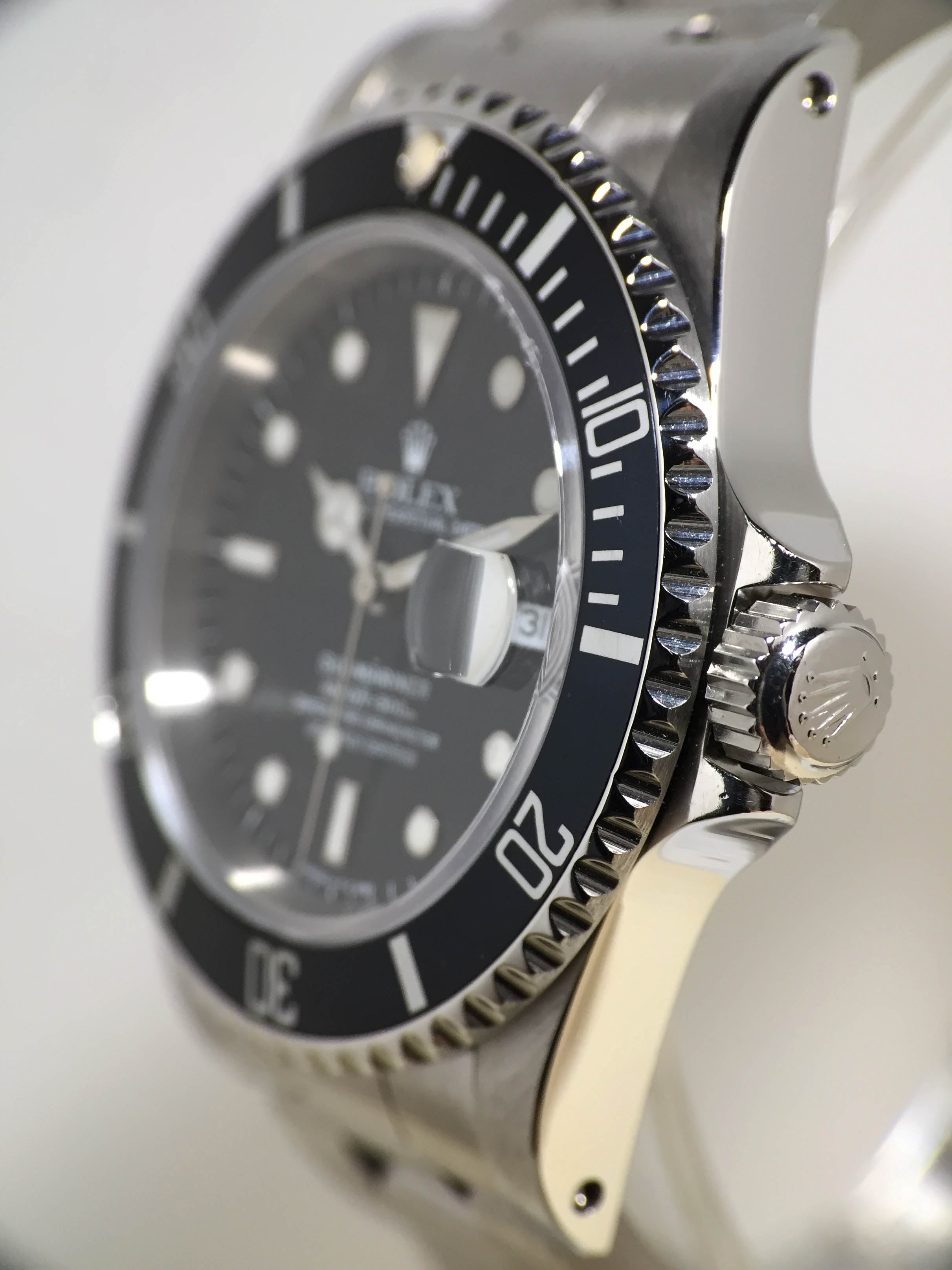 1991 Rolex Submariner Tritium Dial Ref. 16610 (with Certificate)