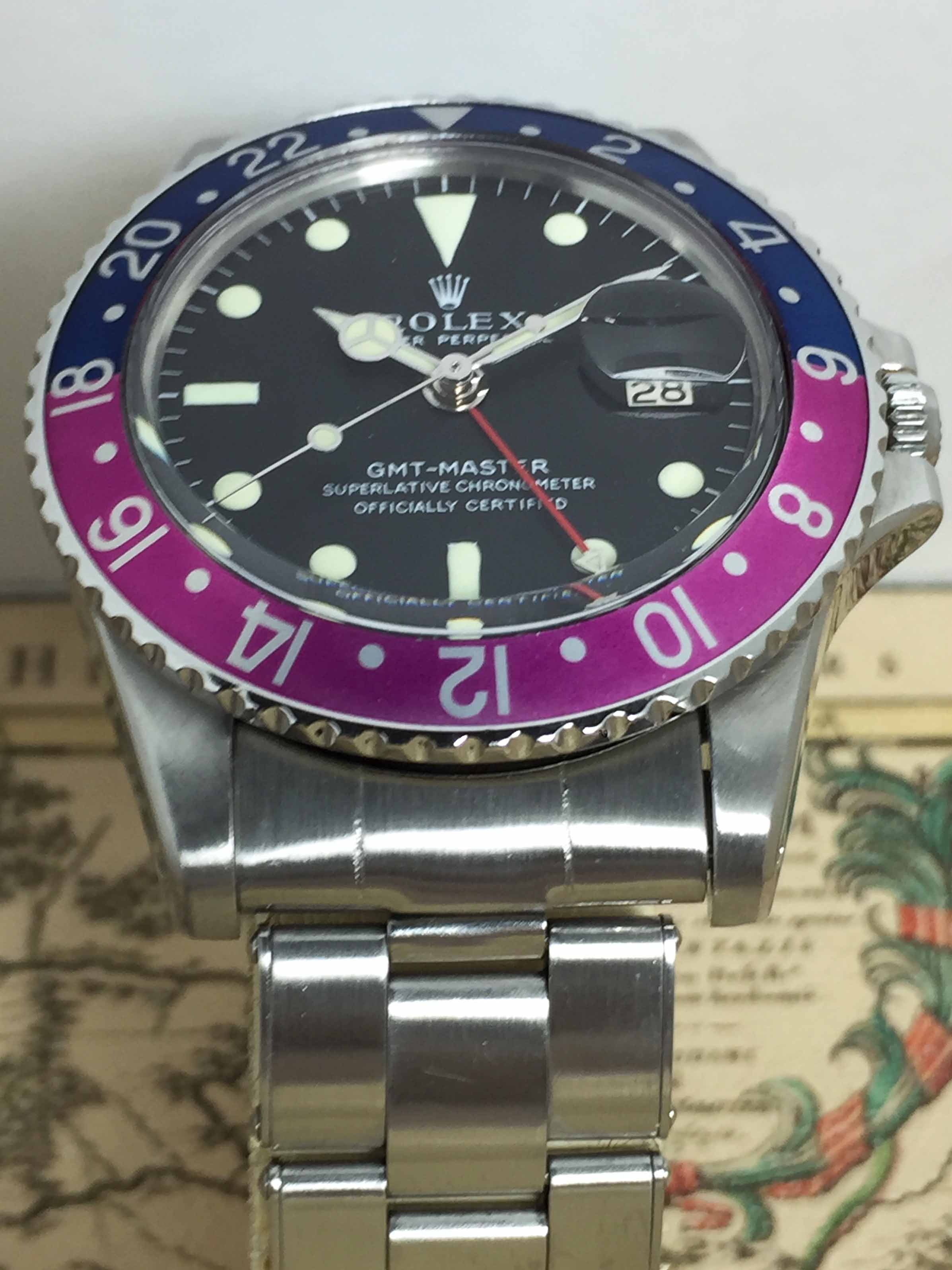 1966 Rolex GMT Master MK 0.5 Fuchsia 'Small GMT Hand' Ref. 1675