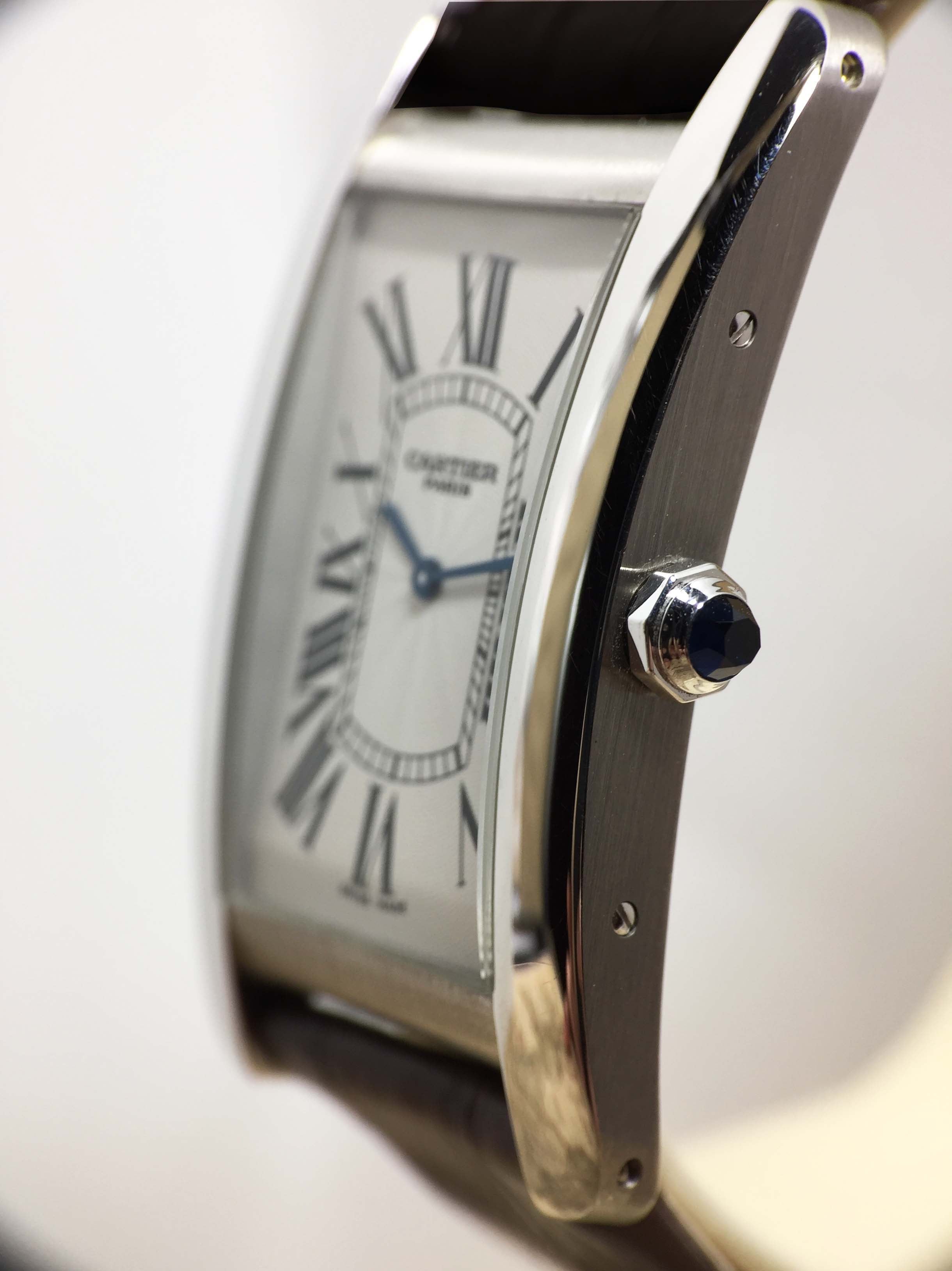 1999 Cartier Tank Platinum XL Ref. W2604351 (Full Set)