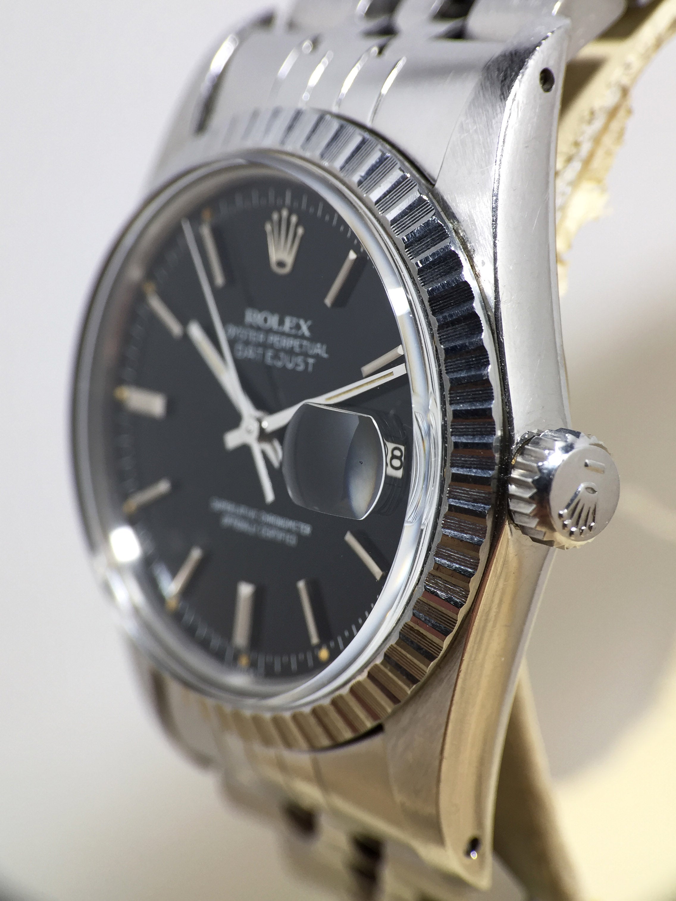 1980 Rolex Datejust Black Glossy Dial Ref. 16030