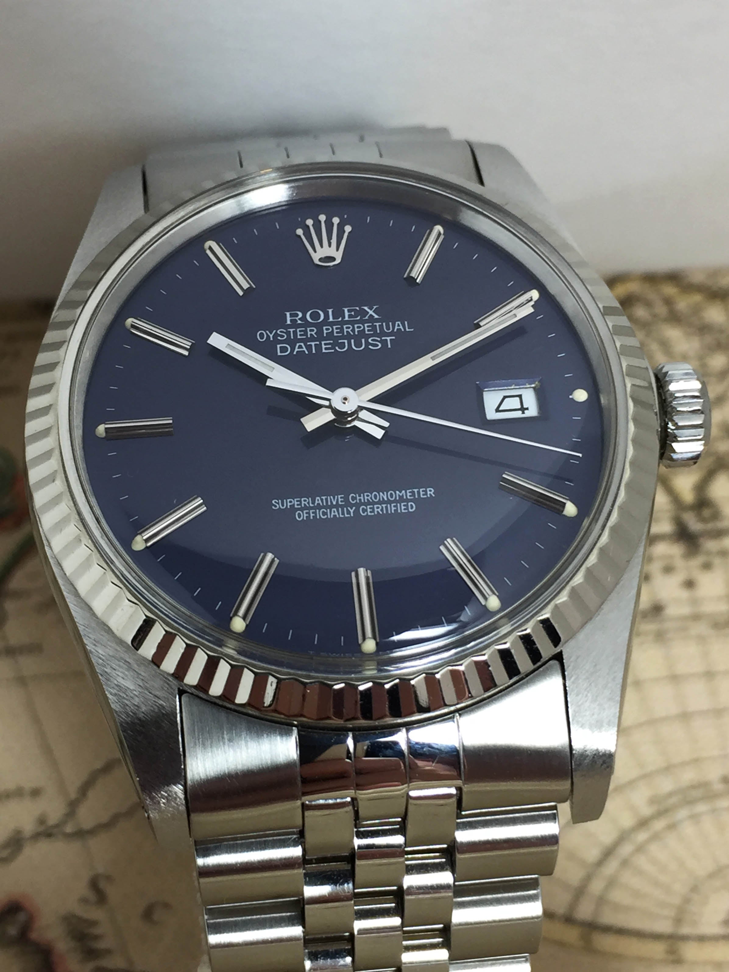 1981 Rolex Datejust Blue Dial Ref. 16014