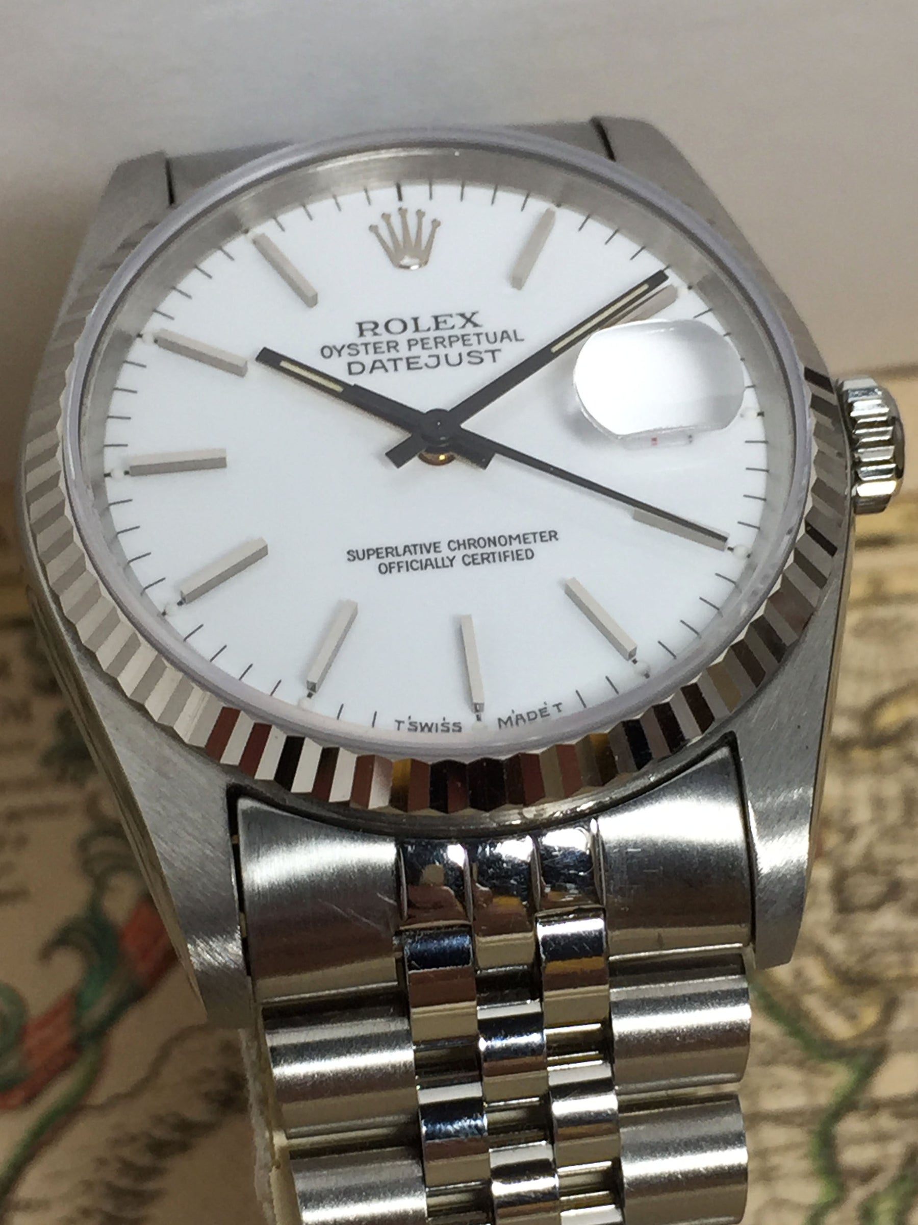 1987 Rolex Datejust Porcelain Ref. 16234