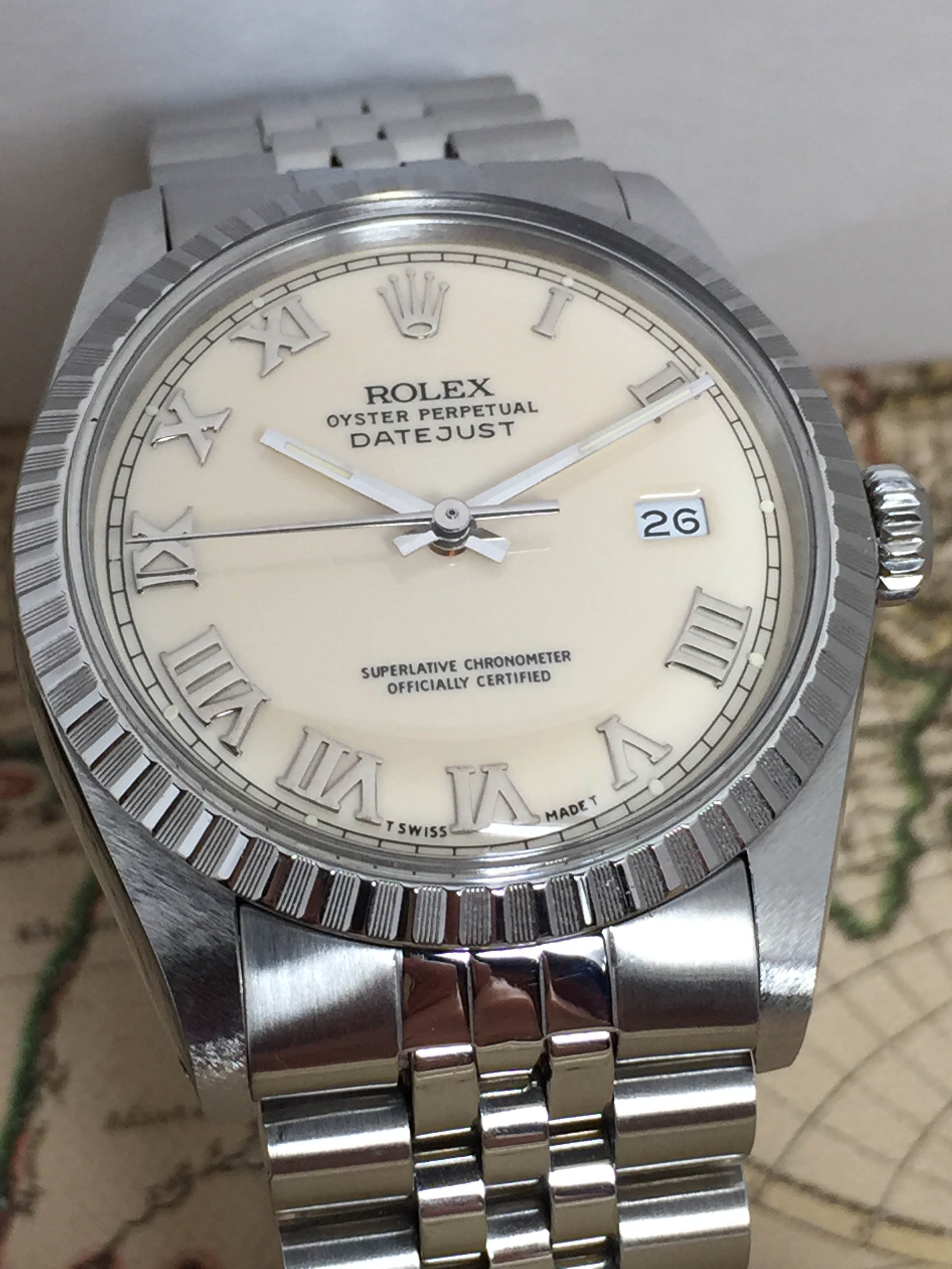 1985 Rolex Datejust Ivory Dial Ref. 16030