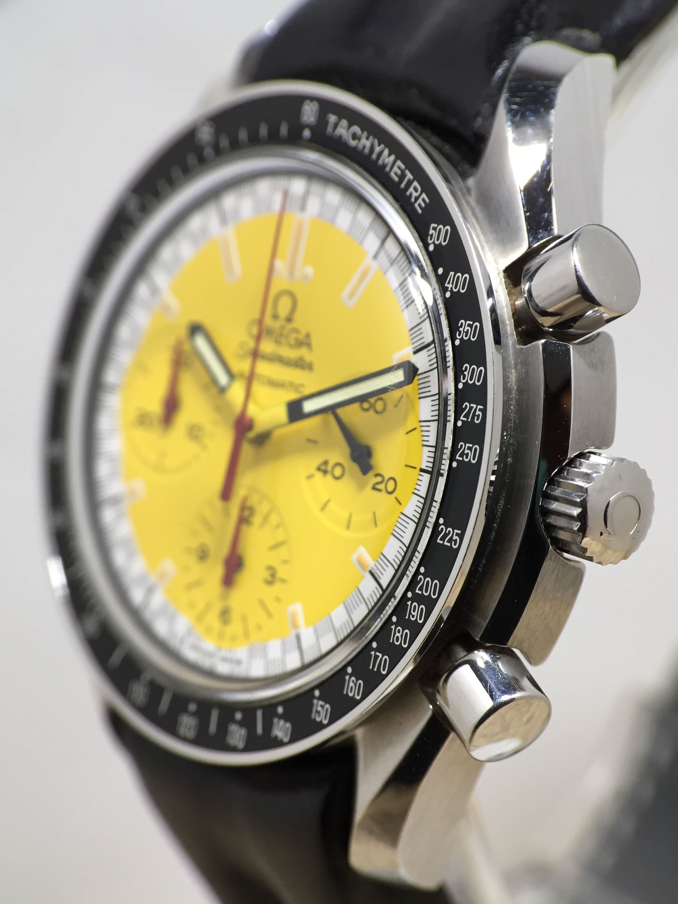 1997 Omega Speedmaster Schumacher Yellow Ref. 38101240 (Super Full Set)