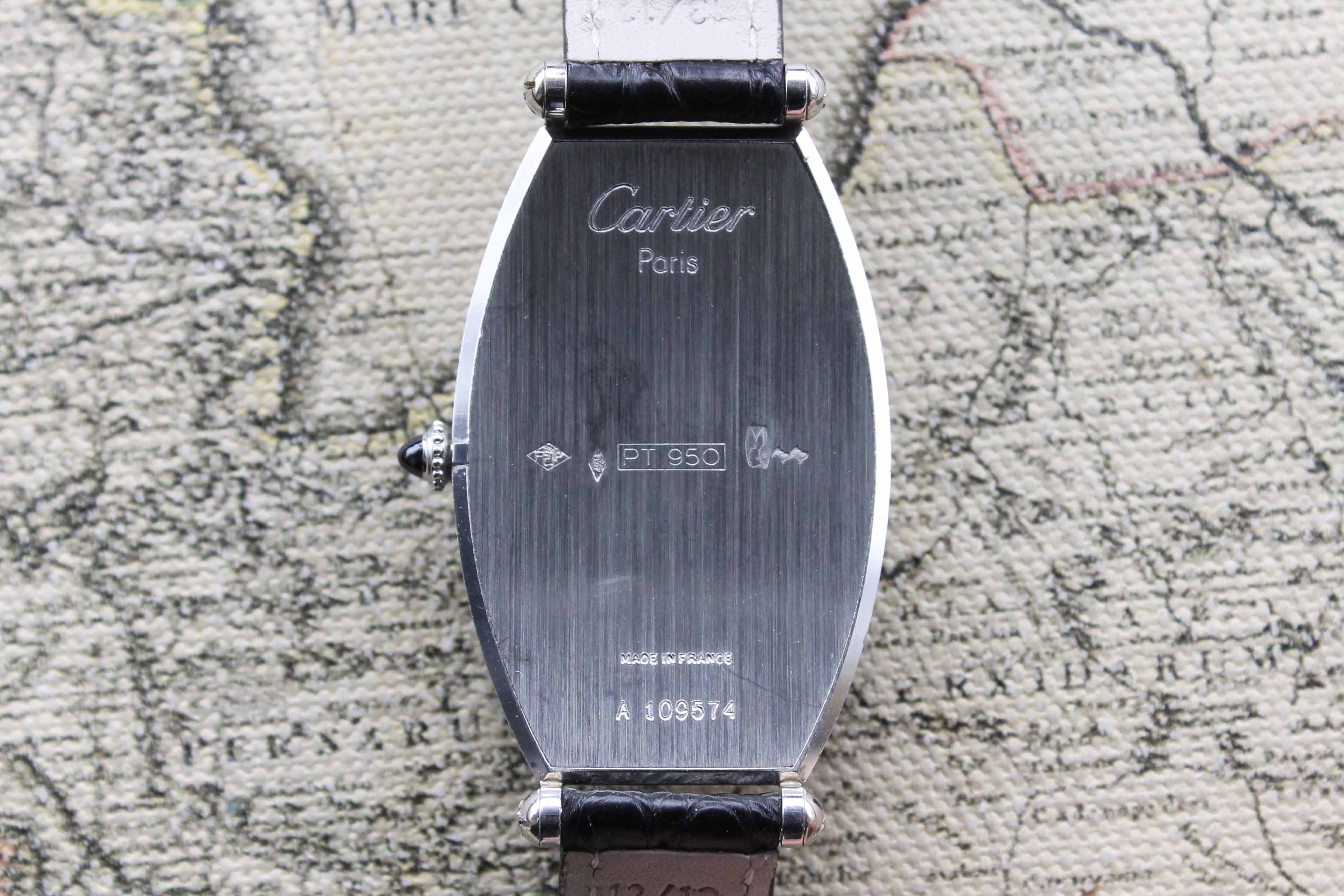 1990's Cartier Tonneau Platinum CPCP Ref. W1546351