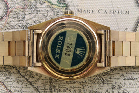 1977 Rolex Day Date Linen Dial NOS Ref. 1803 (Full Set)