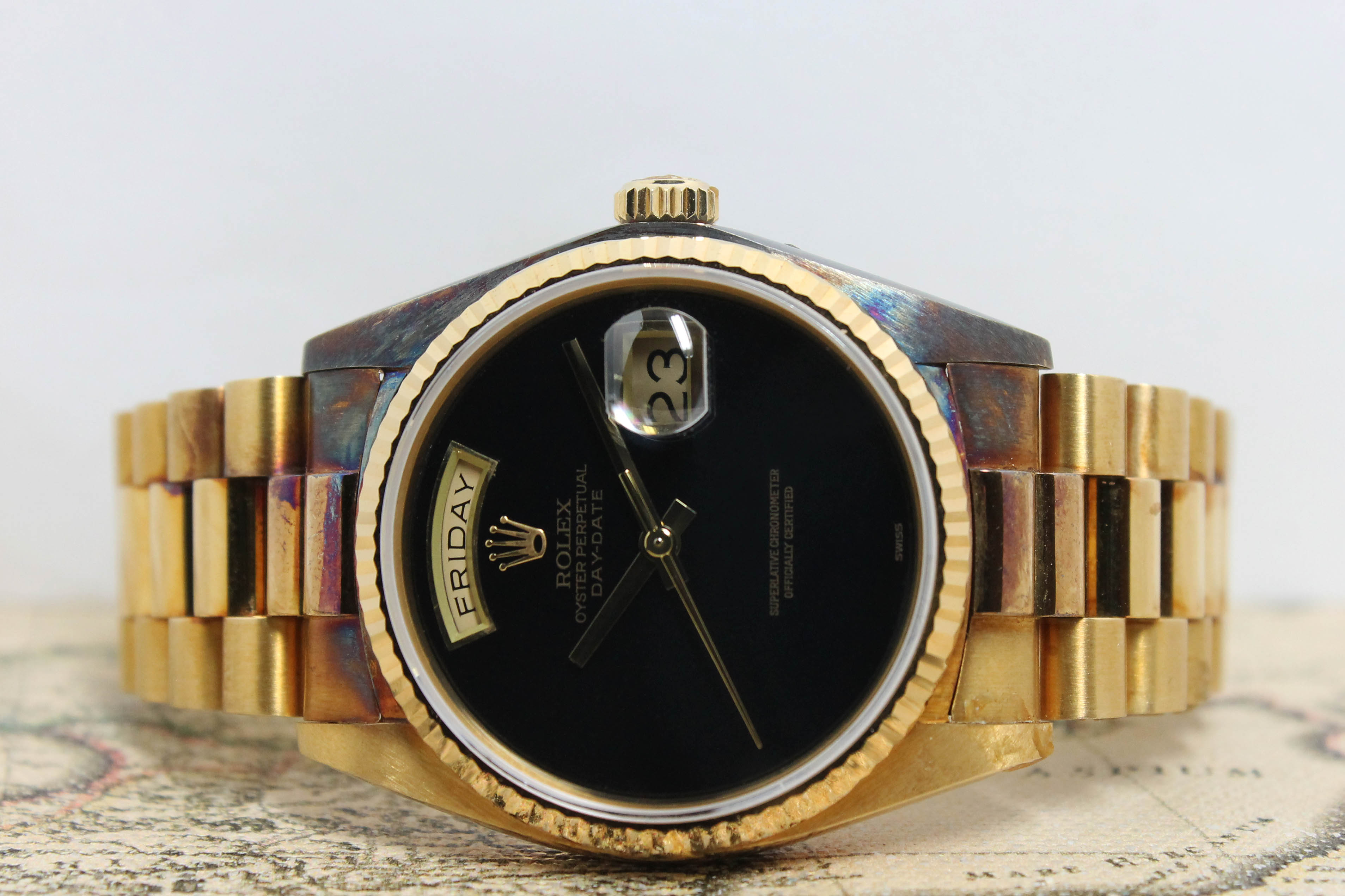 1982 Rolex Day Date Onyx NOS Ref. 18038 - Price on Request