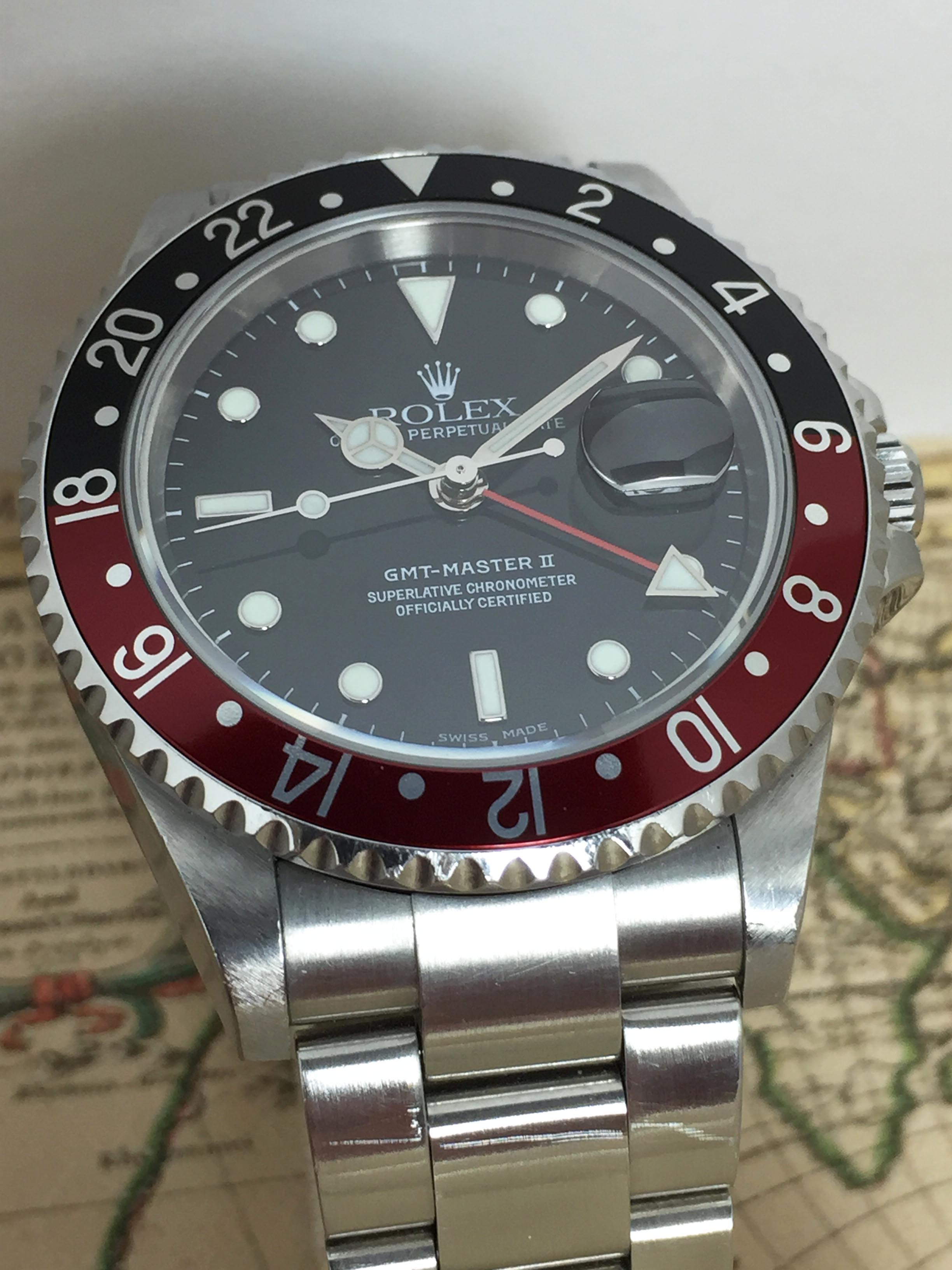 2004 Rolex GMT Master II Coke Ref. 16710 (Full Set)