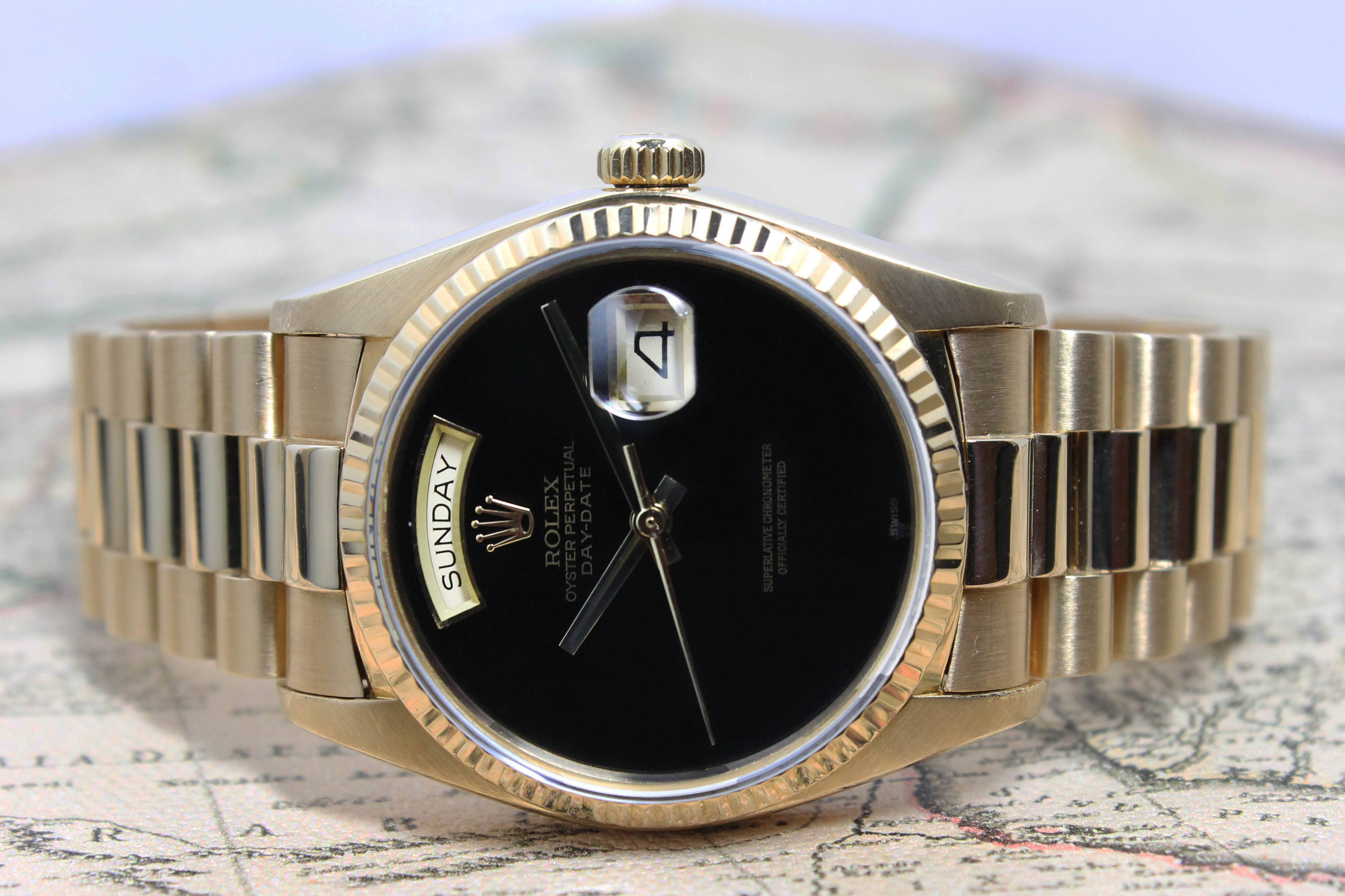 1986 Rolex Day Date Onyx Ref. 18038