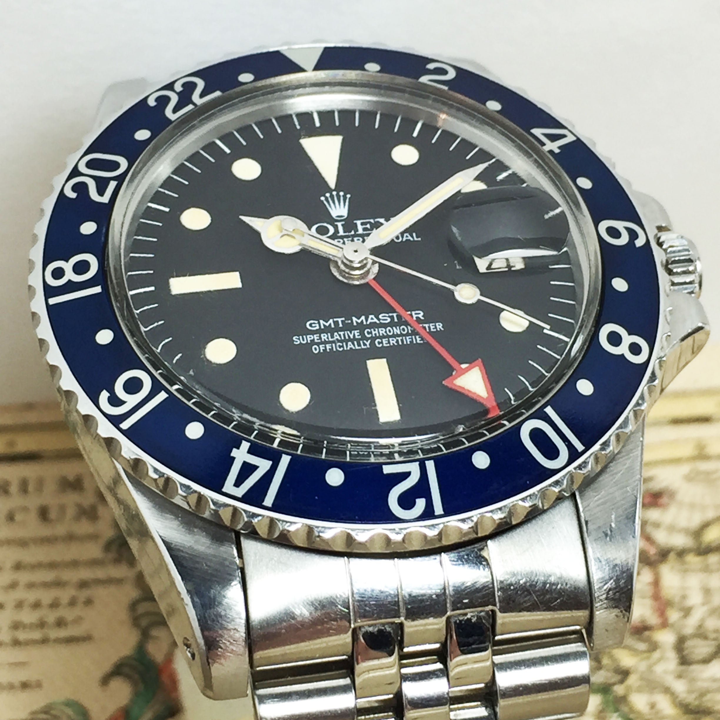 Rolex GMT Master MK3 Radial Blueberry Ref. 1675 Year 1978 (Full Set) - Price on Request