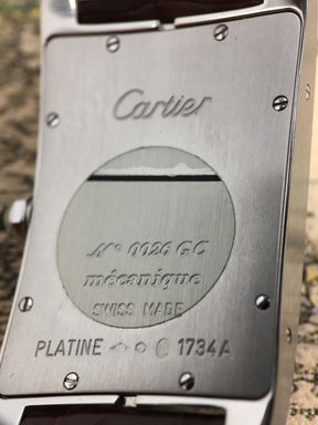 1999 Cartier Tank Platinum XL Ref. W2604351 (Full Set)