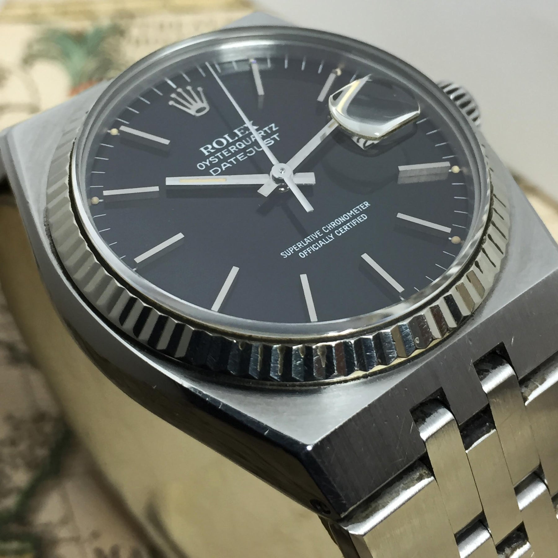 1981 Rolex Oysterquartz Datejust Ref. 17014 (with Papers)