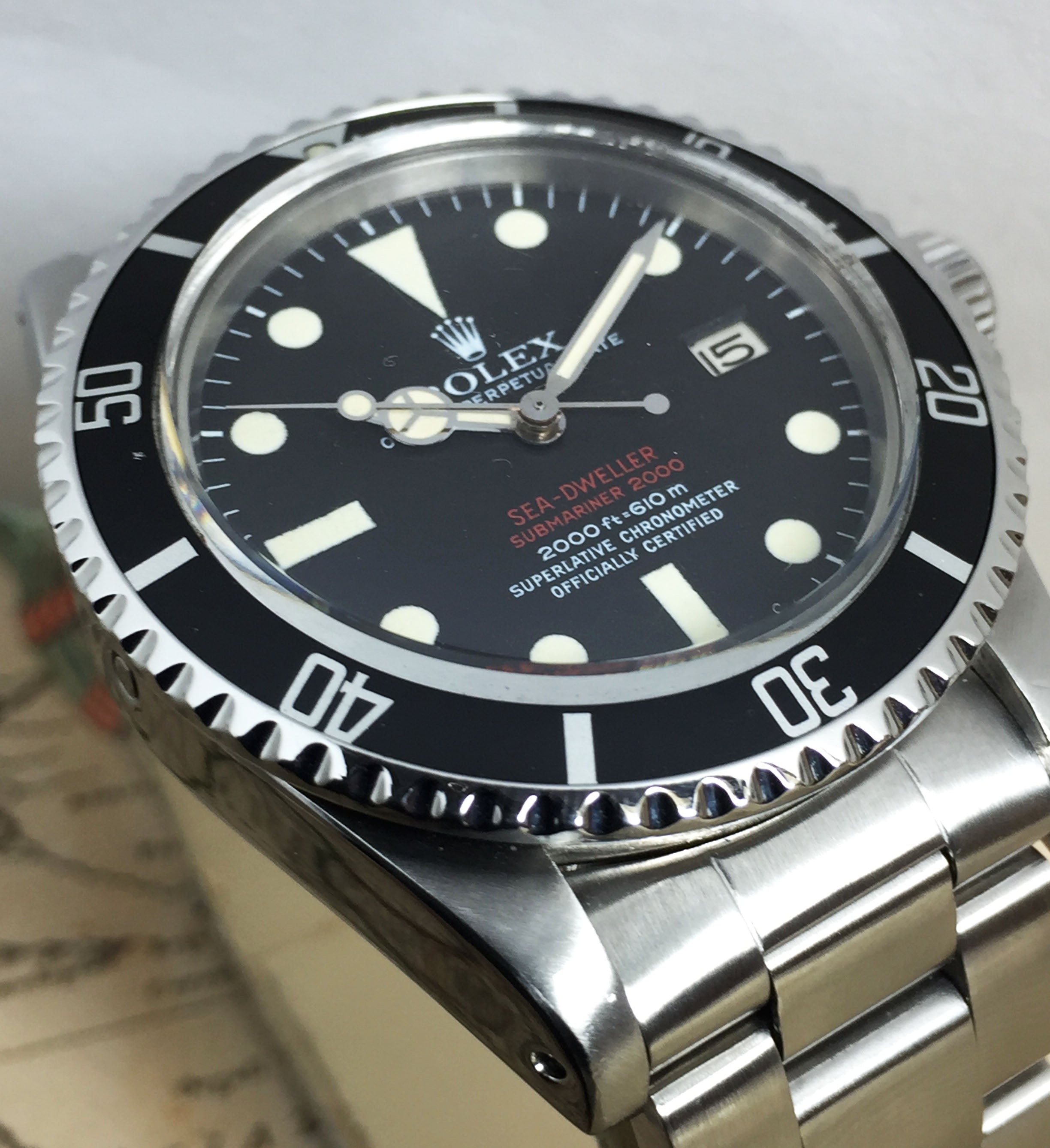 1974 Rolex Double Red Sea Dweller MK3 Ref. 1665 (Full Set)