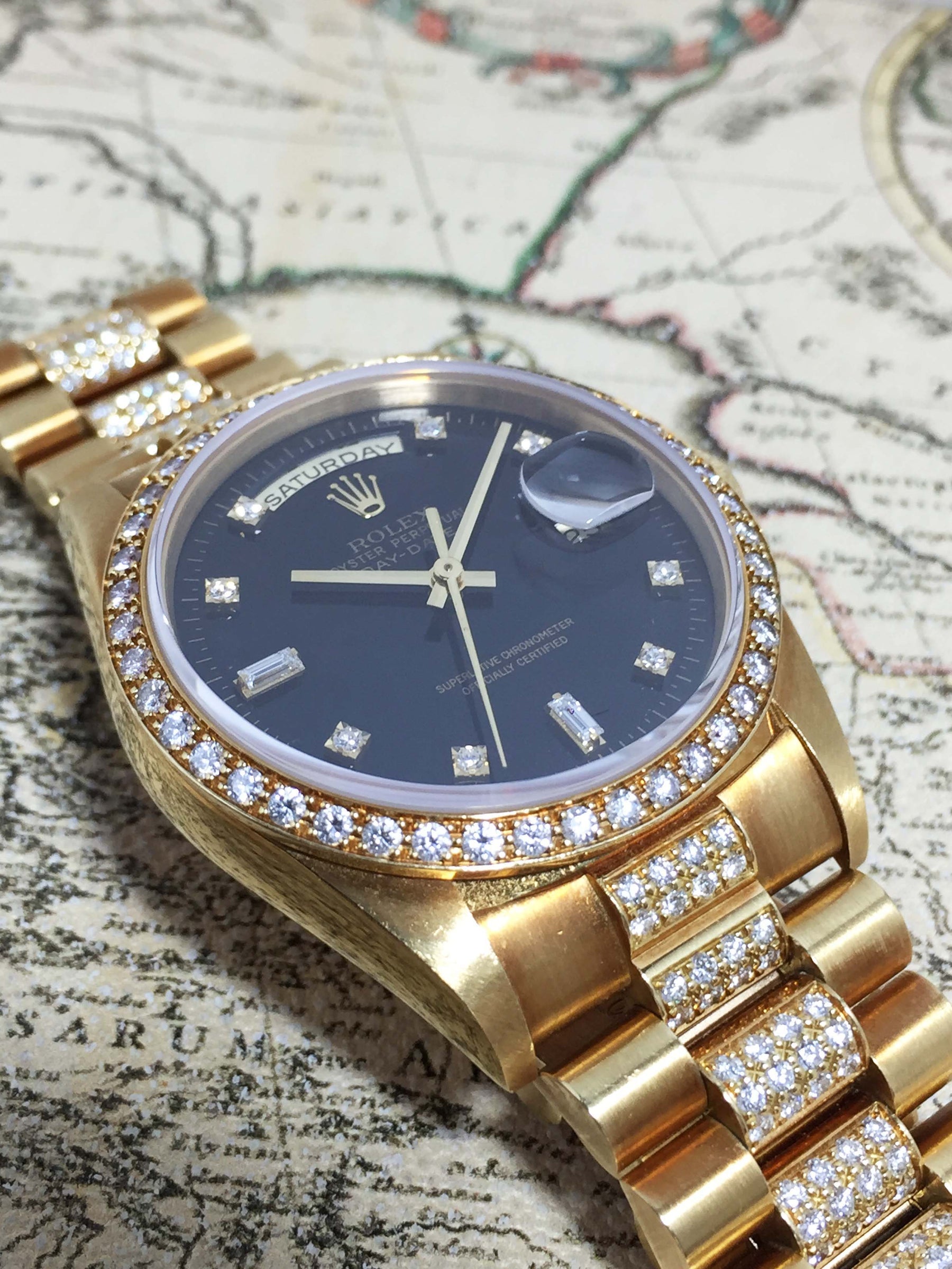 1990 Rolex Day Date with Diamond Bracelet Ref. 18348