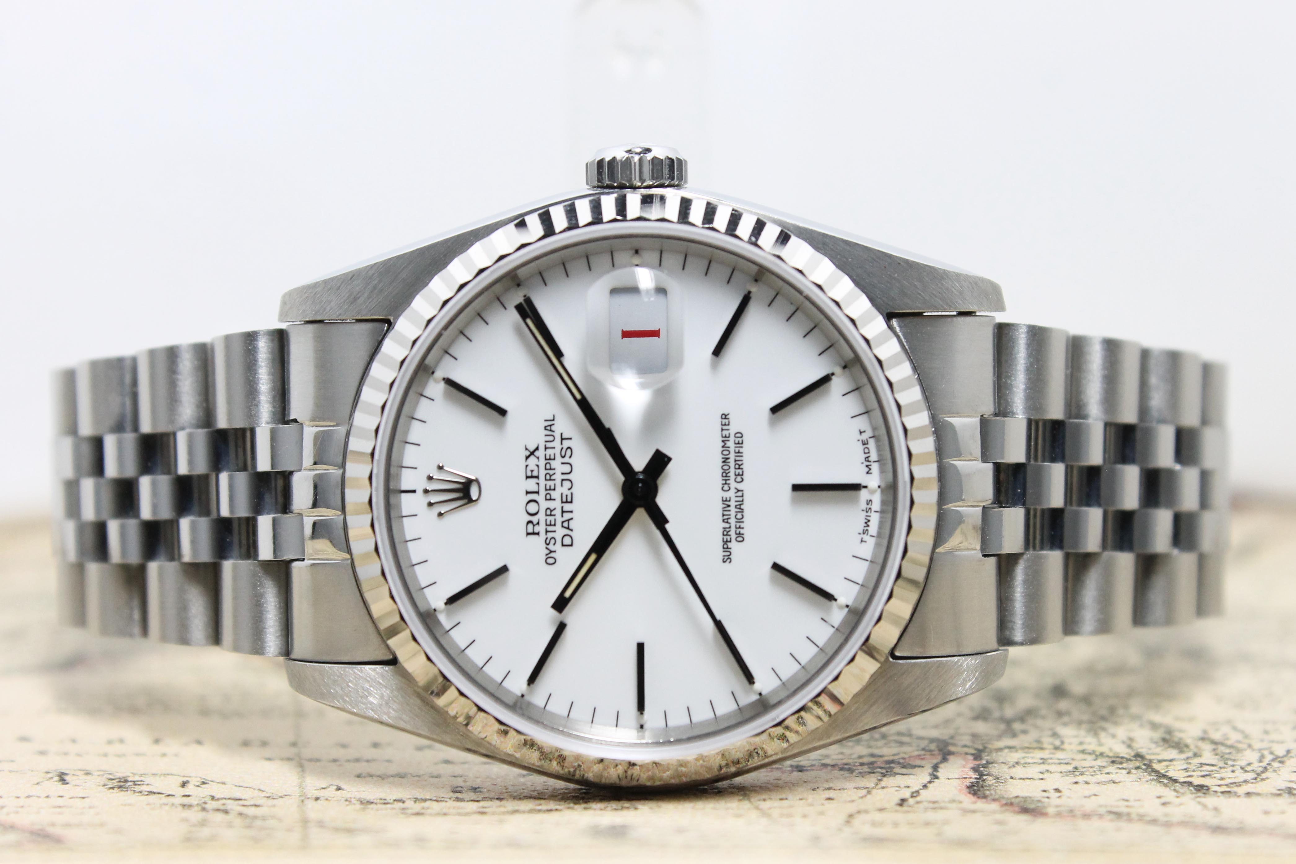 1987 Rolex Datejust Porcelain Ref. 16234