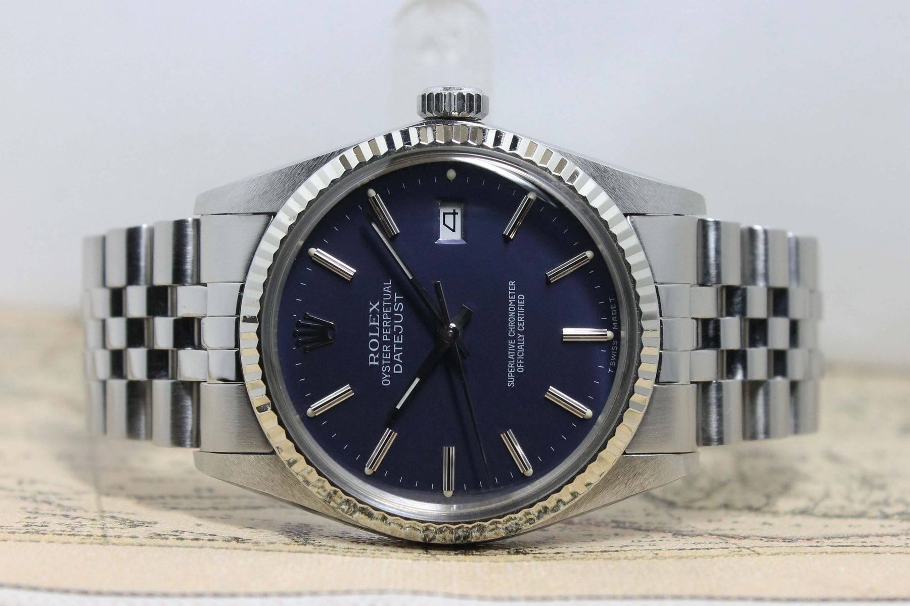 1981 Rolex Datejust Blue Dial Ref. 16014