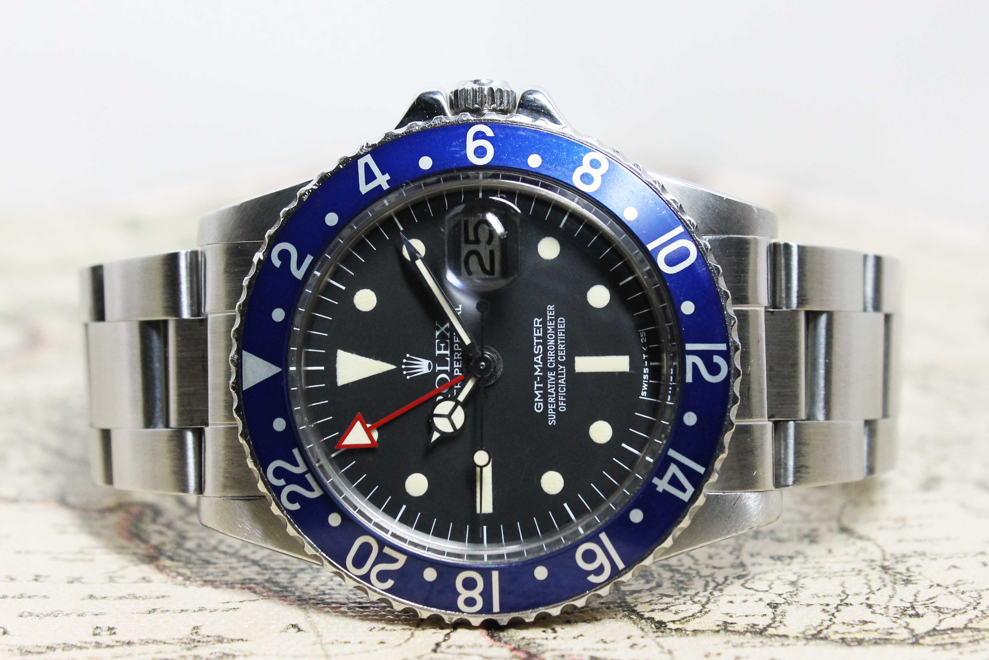 Rolex GMT Master MK3 Radial Blueberry Ref. 1675 Year 1978 (Full Set) - Price on Request