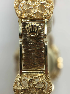 1954 Rolex Ladies 18K Nugget Style Cage Watch Ref. 8092