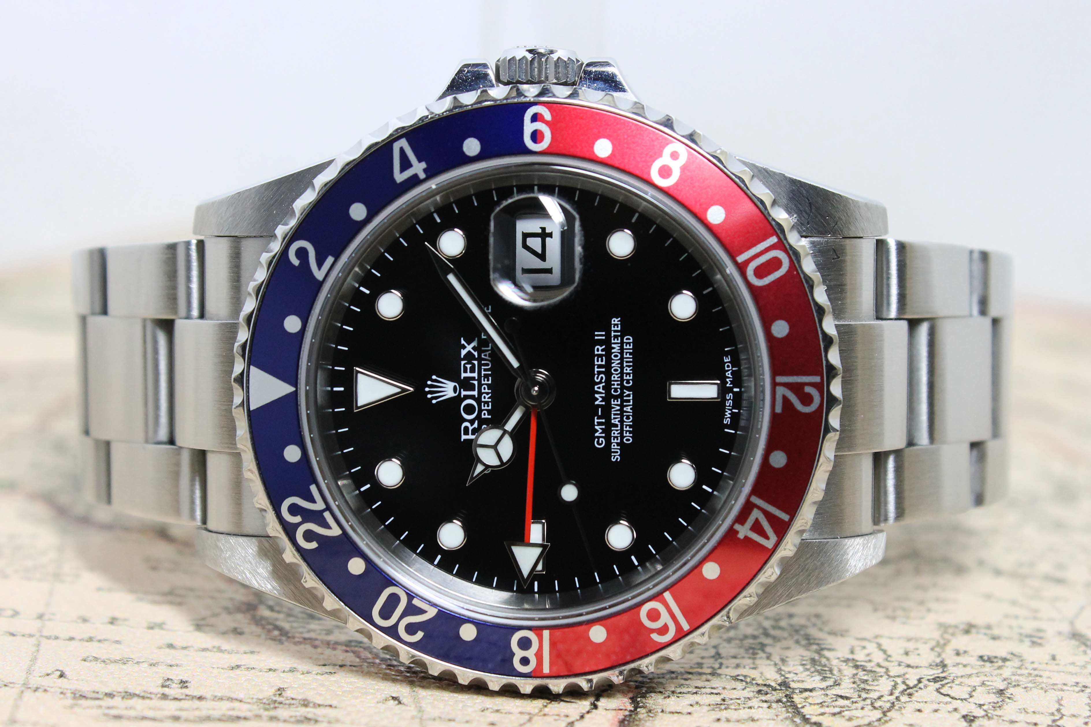 2008 Rolex GMT Master II - Stick Dial 3186 Ref. 16710B (Full Set)