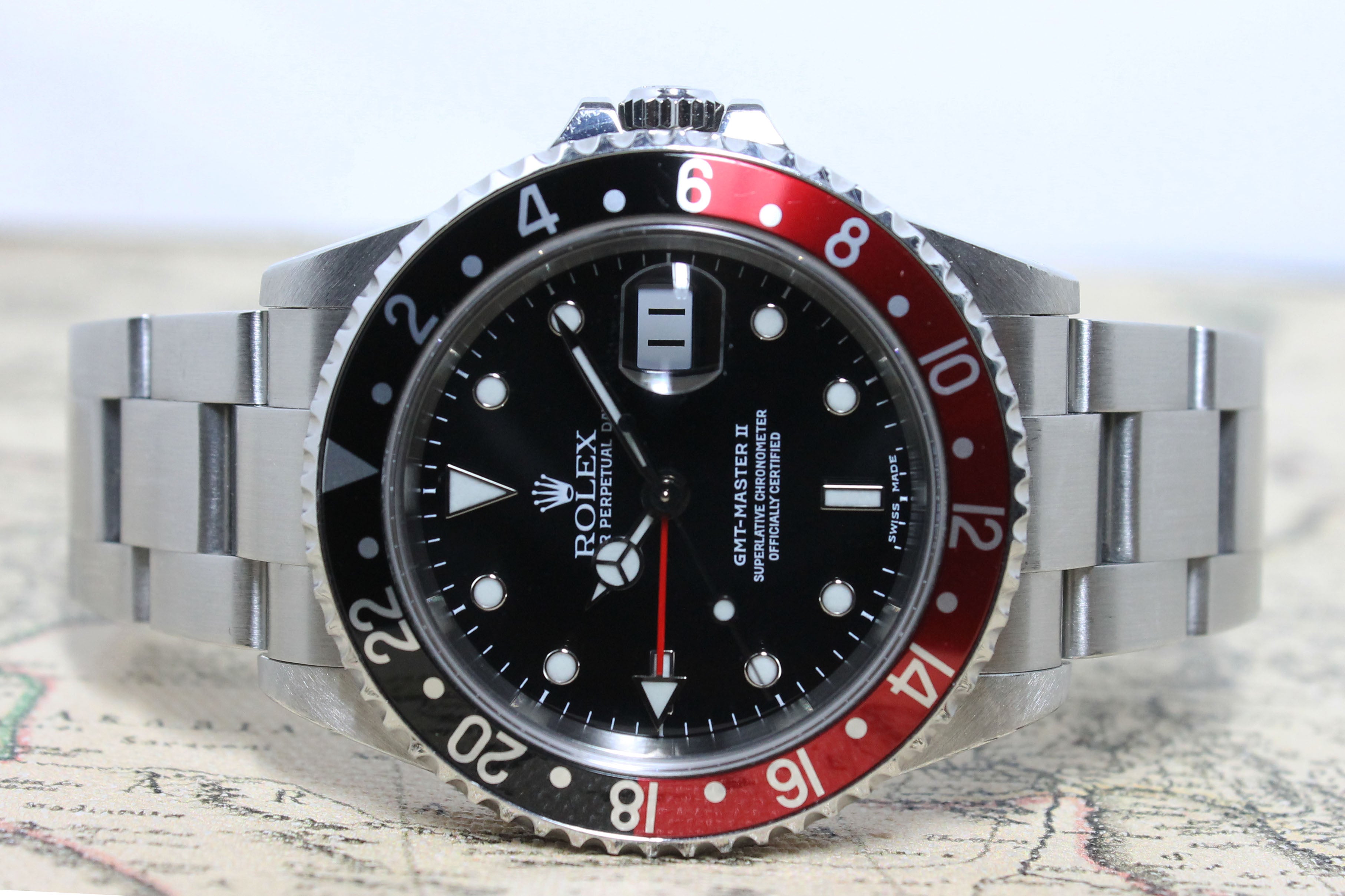 2001 Rolex GMT Master II Coke Ref. 16710 (Full Set)