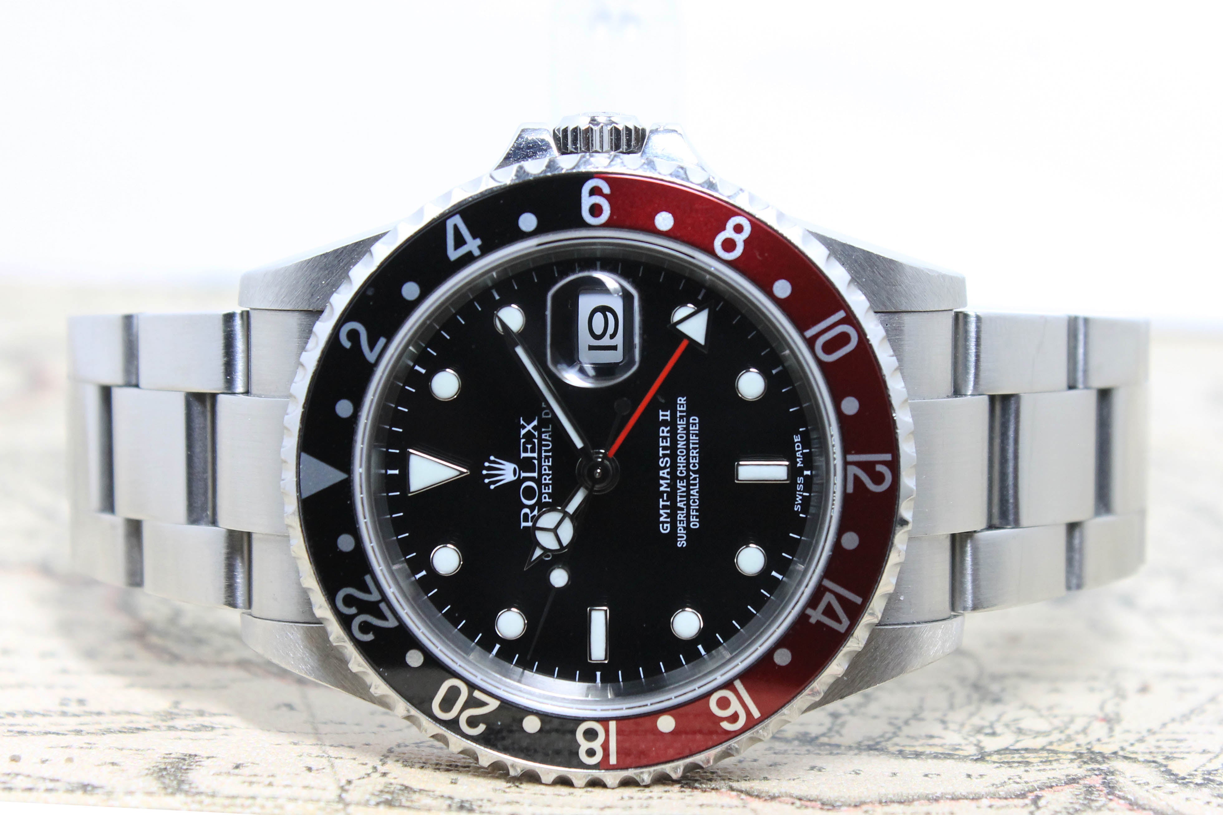 2004 Rolex GMT Master II Coke Ref. 16710 (Full Set)