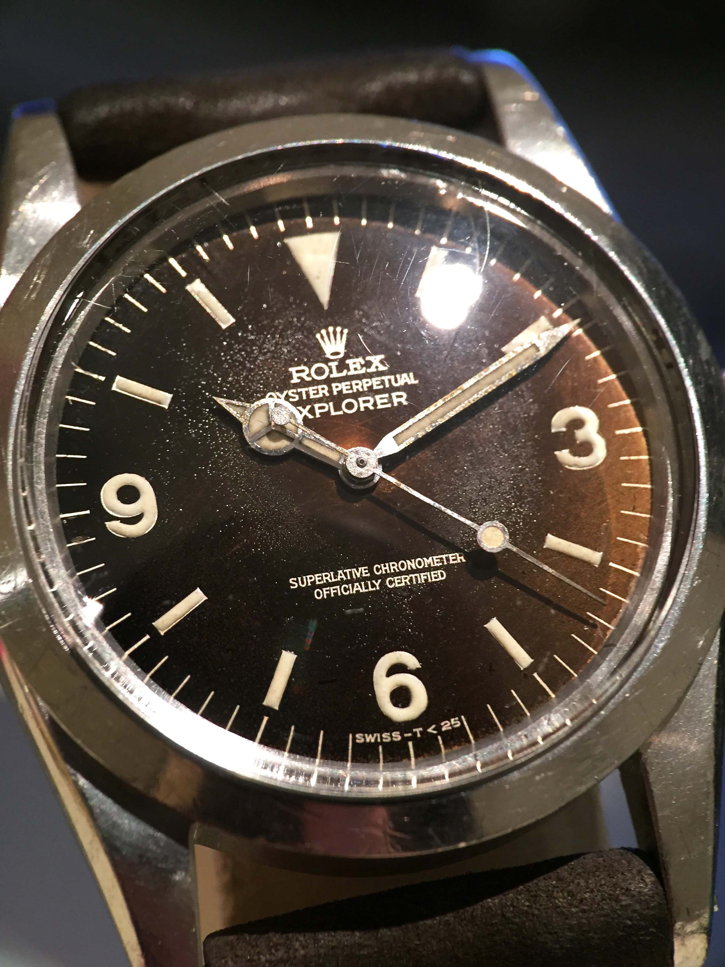 1966 Rolex Explorer I Tropical Gilt Dial Ref. 1016 (with Papers)