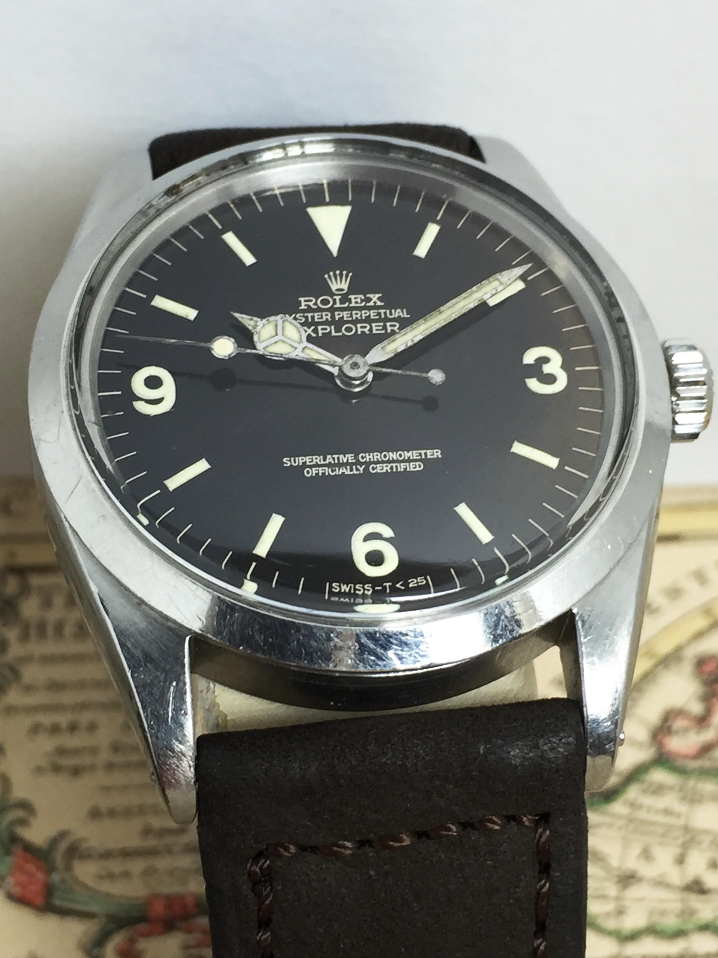 1966 Rolex Explorer I Tropical Gilt Dial Ref. 1016 (with Papers)