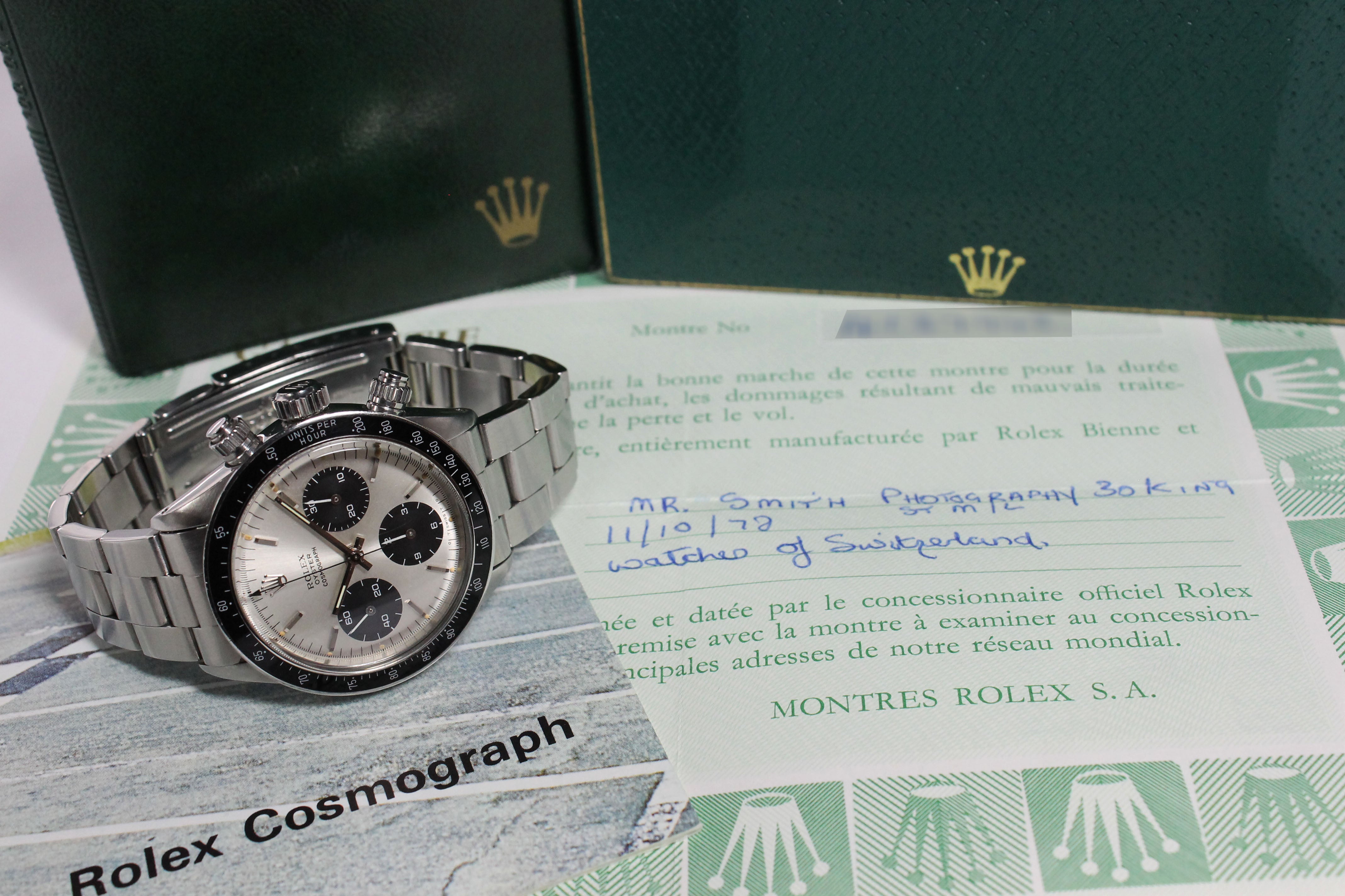 1976 Rolex Daytona Ref. 6263 (with Box & Papers)