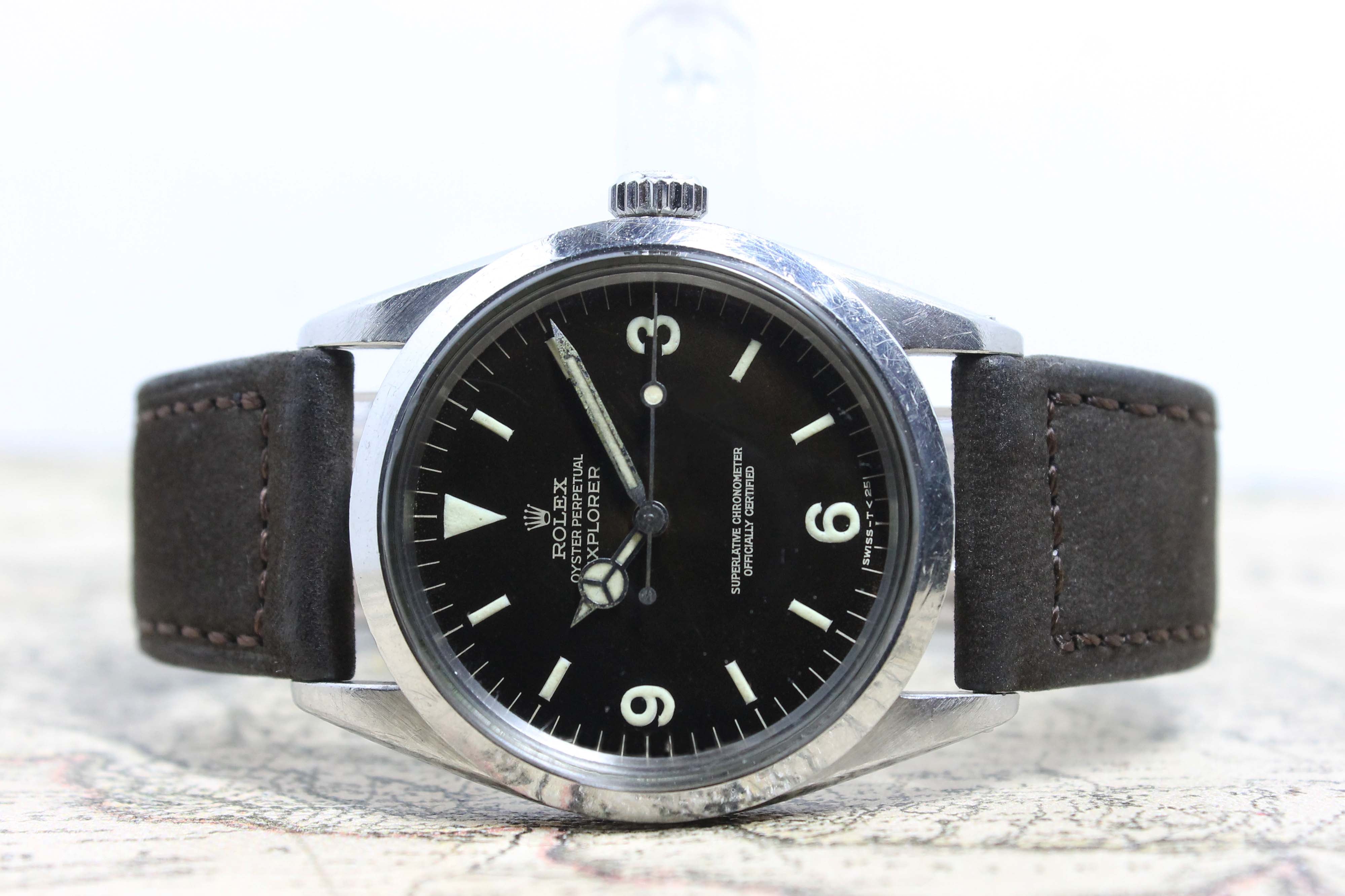 1966 Rolex Explorer I Tropical Gilt Dial Ref. 1016 (with Papers)