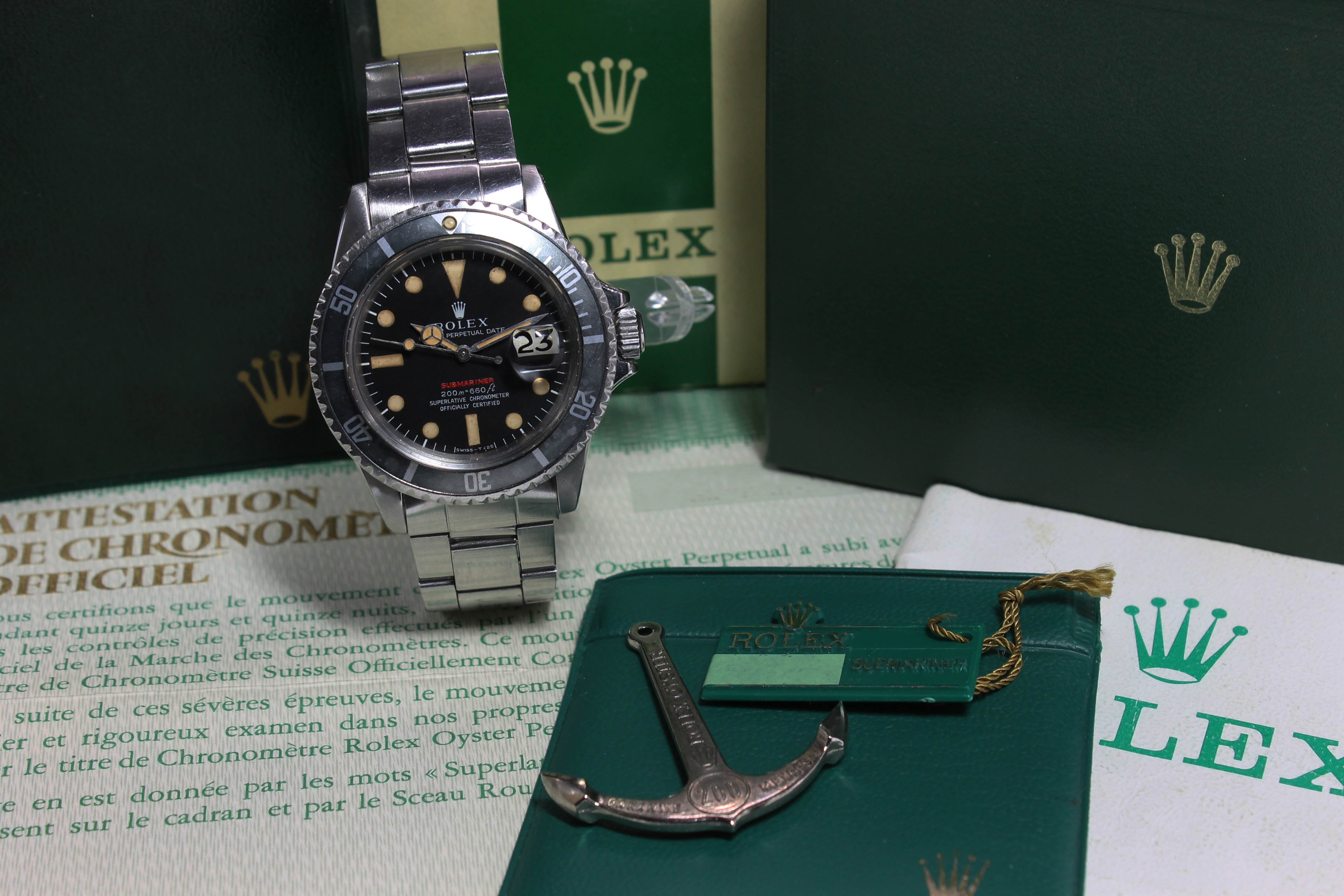 Rolex Red Submariner Ref. 1680 Year 1969 (Full Set)