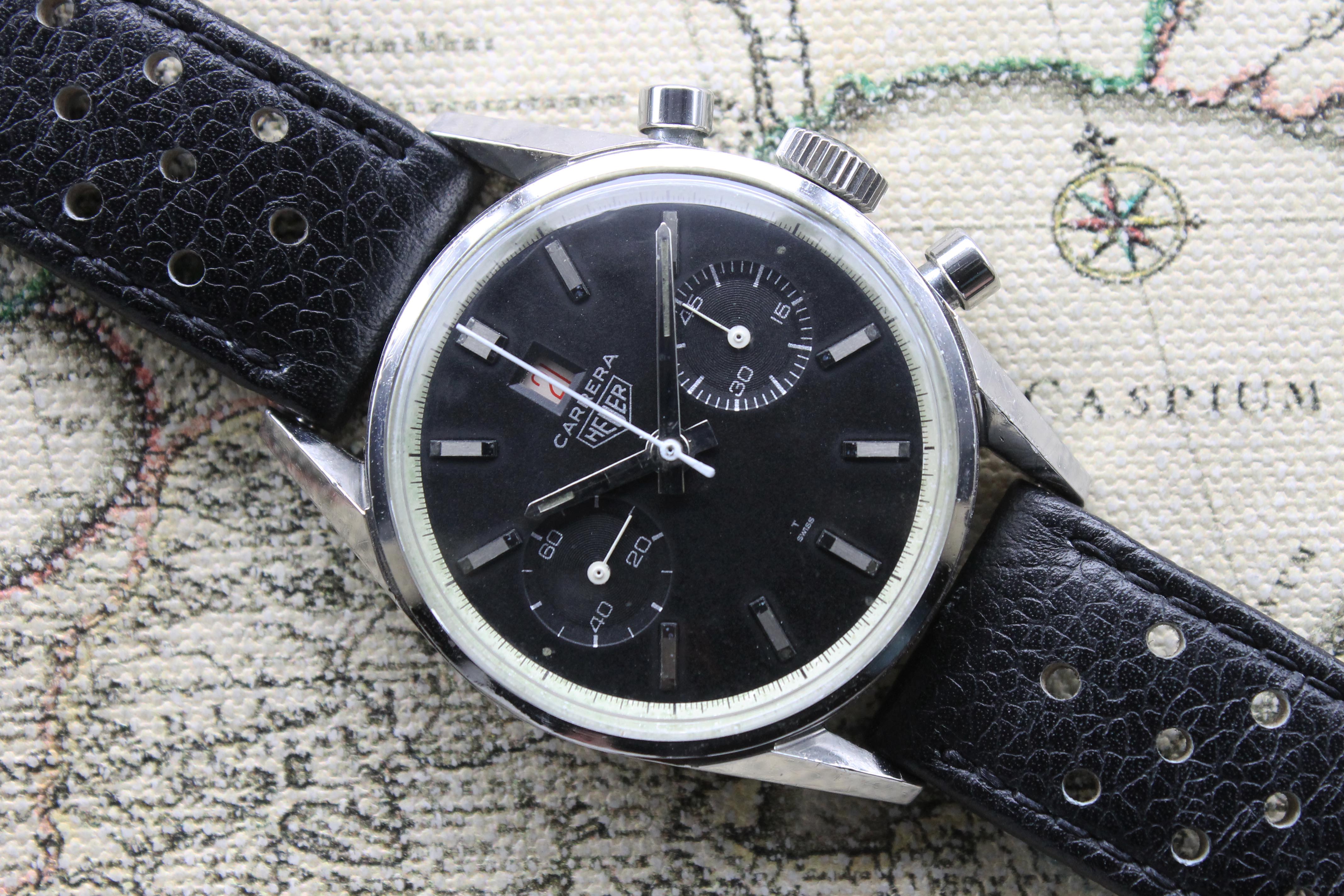 1968 Heuer Carrera Dato 45 1st Execution Ref. 3147N