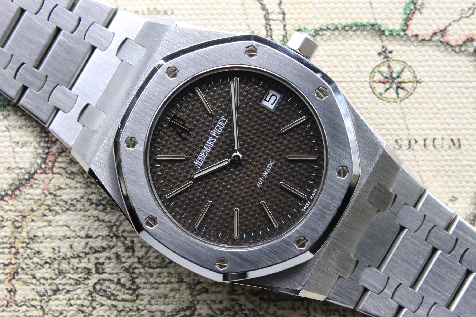 1995 Audemars Piguet Royal Oak Jubilee Tropical 39mm Ref. 14802ST (with Box & Extract from Archive 2020)
