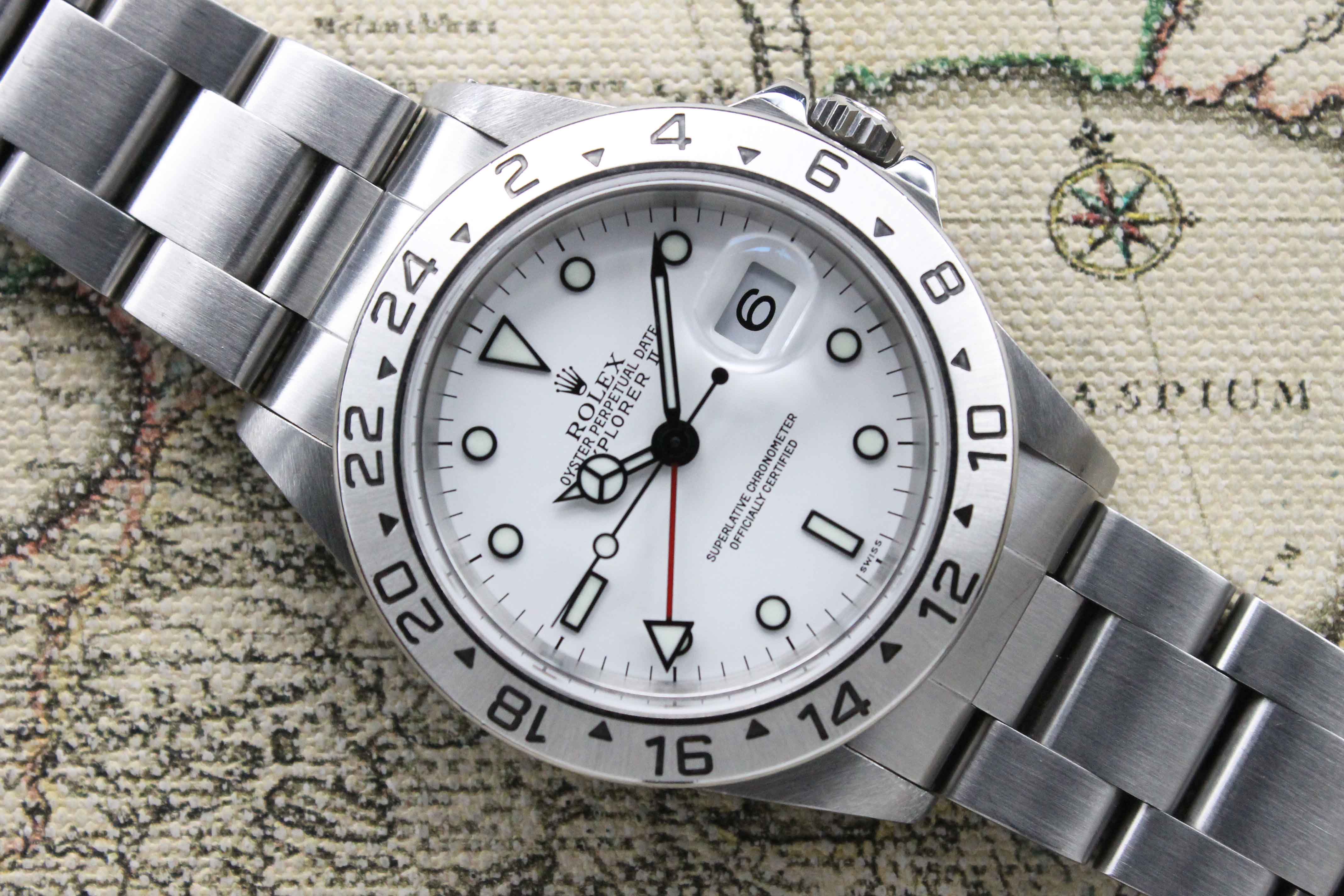 1999 Rolex Explorer II White 'Swiss' Dial Ref. 16570