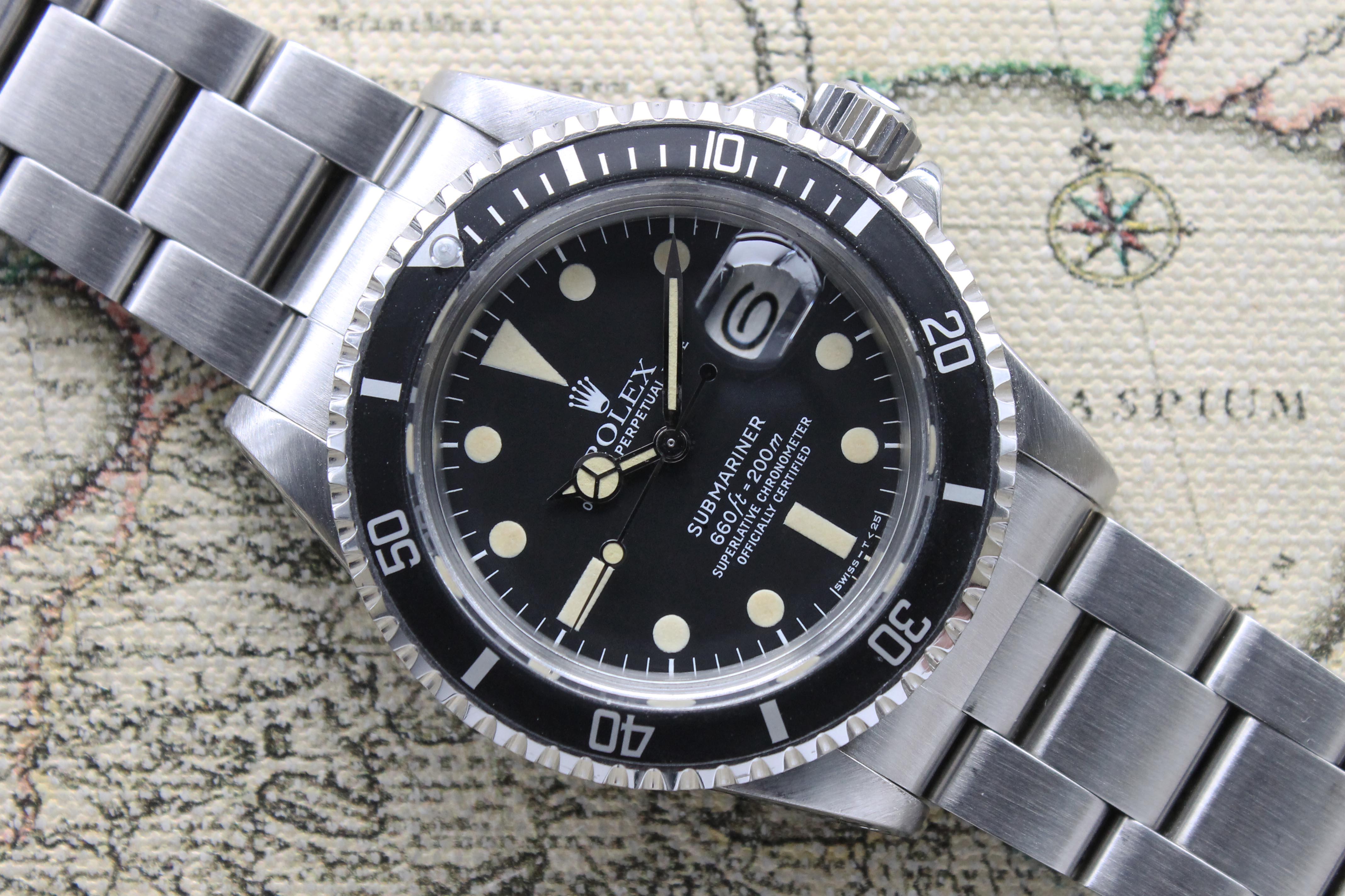 1978 Rolex Submariner MK2 Ref. 1680 (with Box & Certificate & fresh RSC)