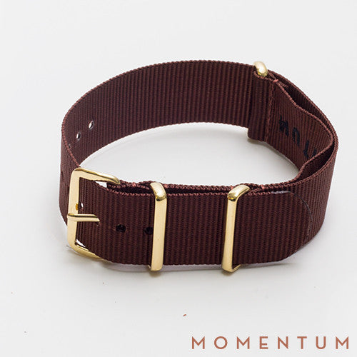 Nato Strap Brown - Momentum Dubai