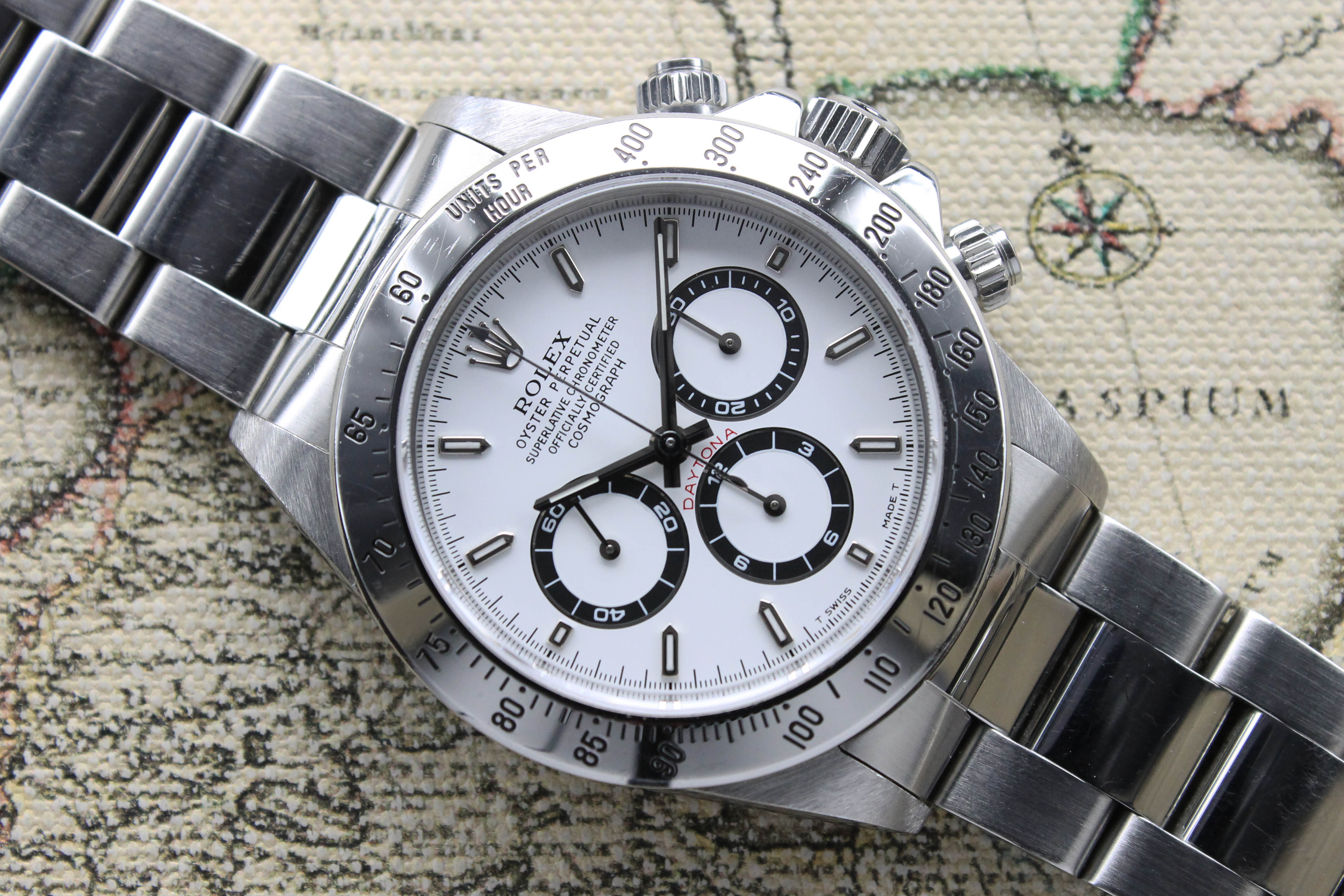 1997 Rolex Daytona White Tritium Dial Ref. 16520  (Full Set)