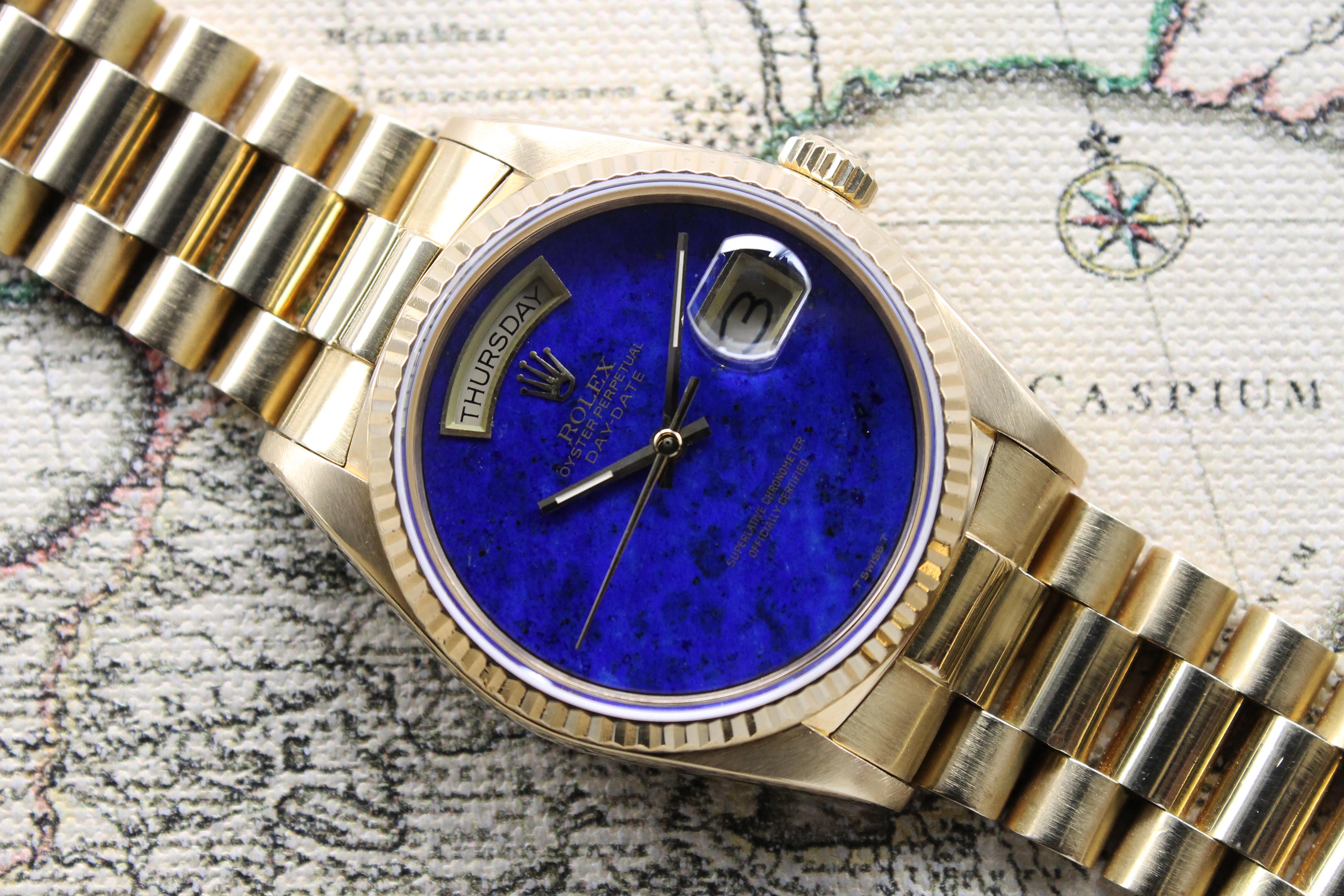 Rolex Day Date Lapis Ref. 18038 Year 1986