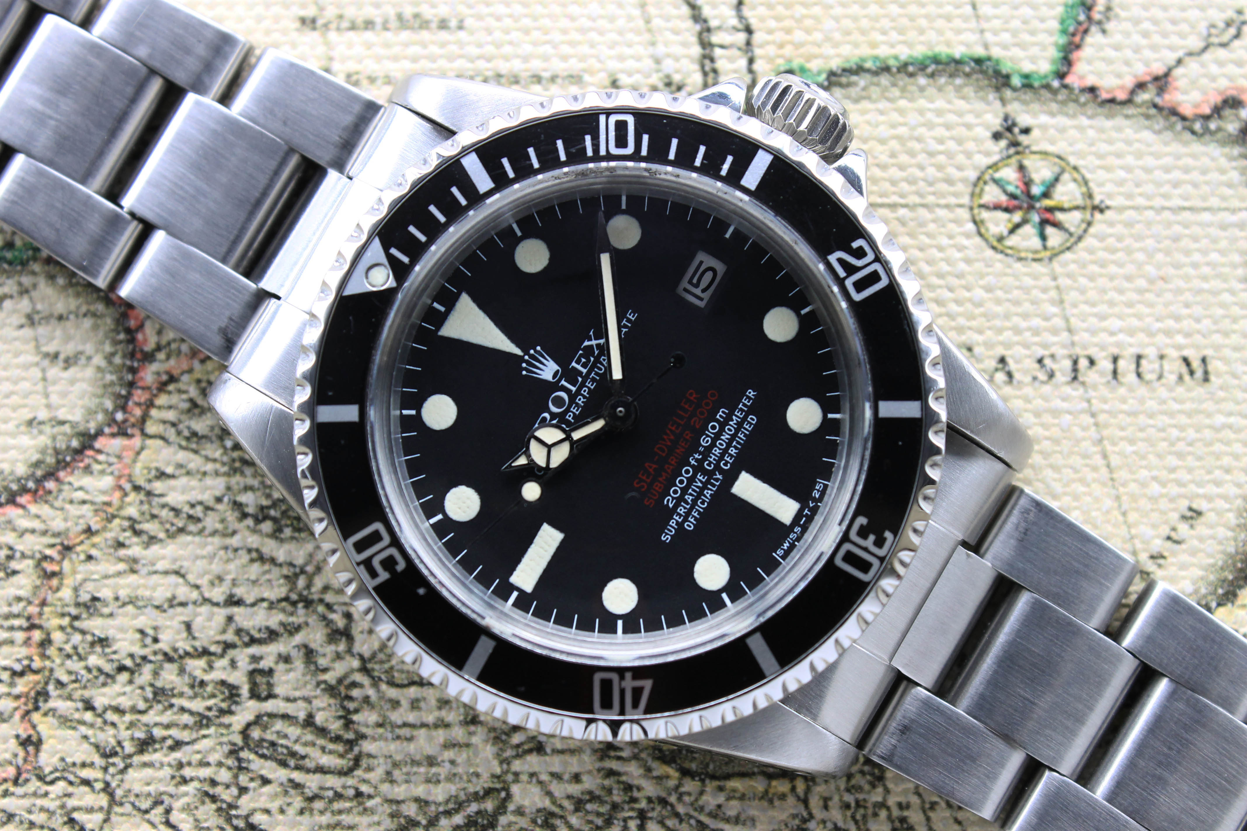 1974 Rolex Double Red Sea Dweller MK3 Ref. 1665 (Full Set)